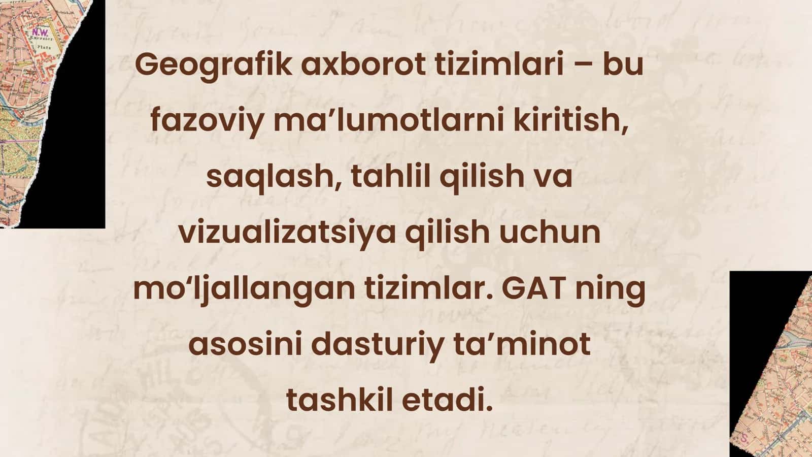 Geografik axborot tizimlari 3