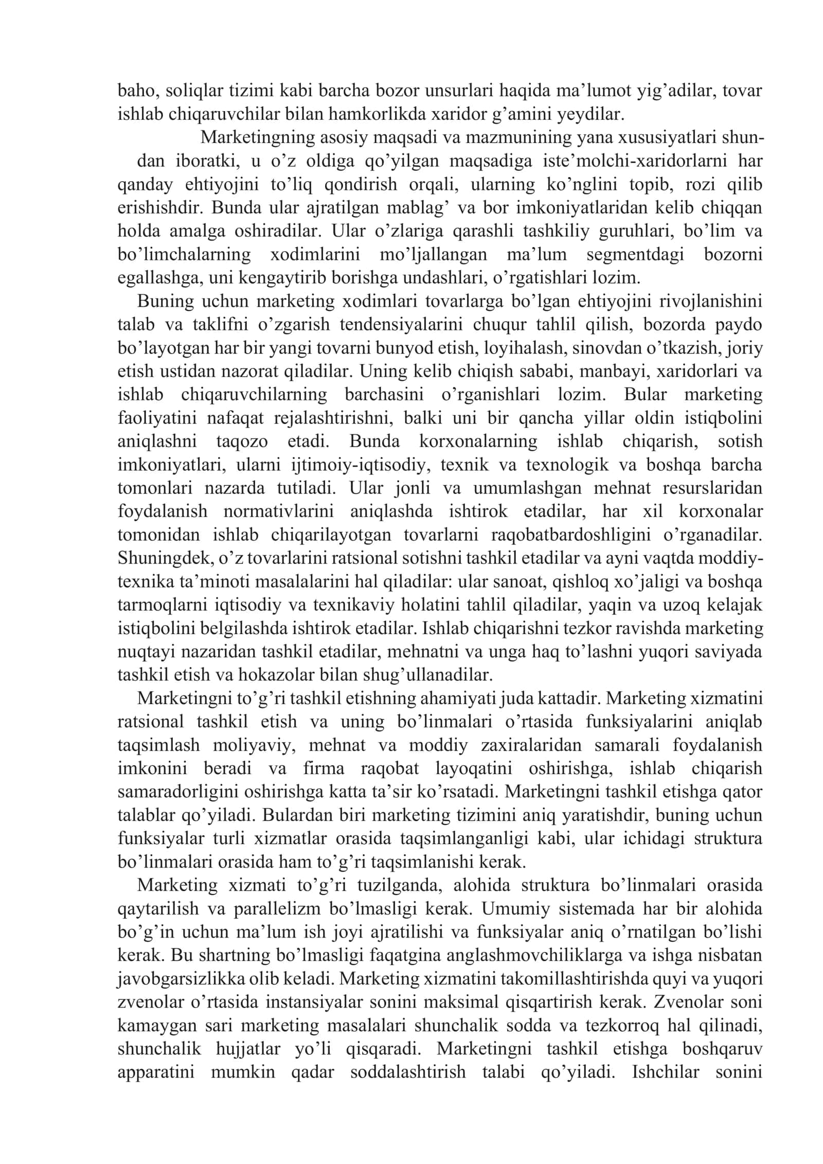 Marketingni tashkil etish tizimi 3