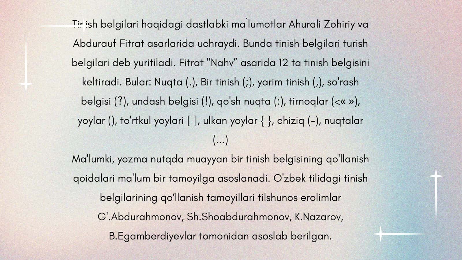 Tinish belgilarining uslubiy xususiyatlari 3