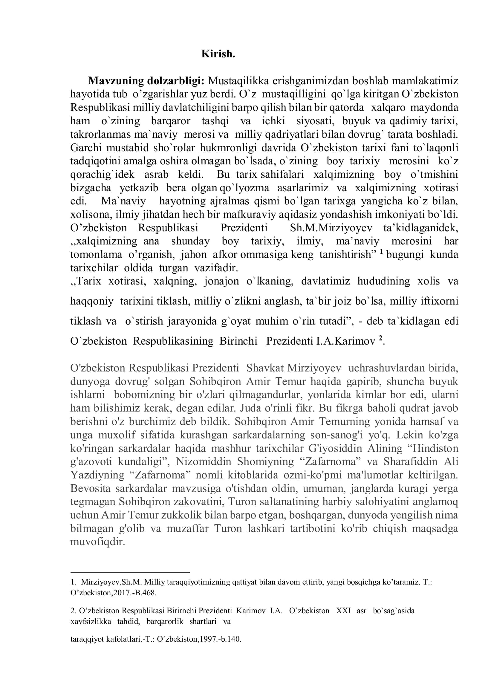 “Amir Temur va Temuriylar jang san’ati tarixi” 3