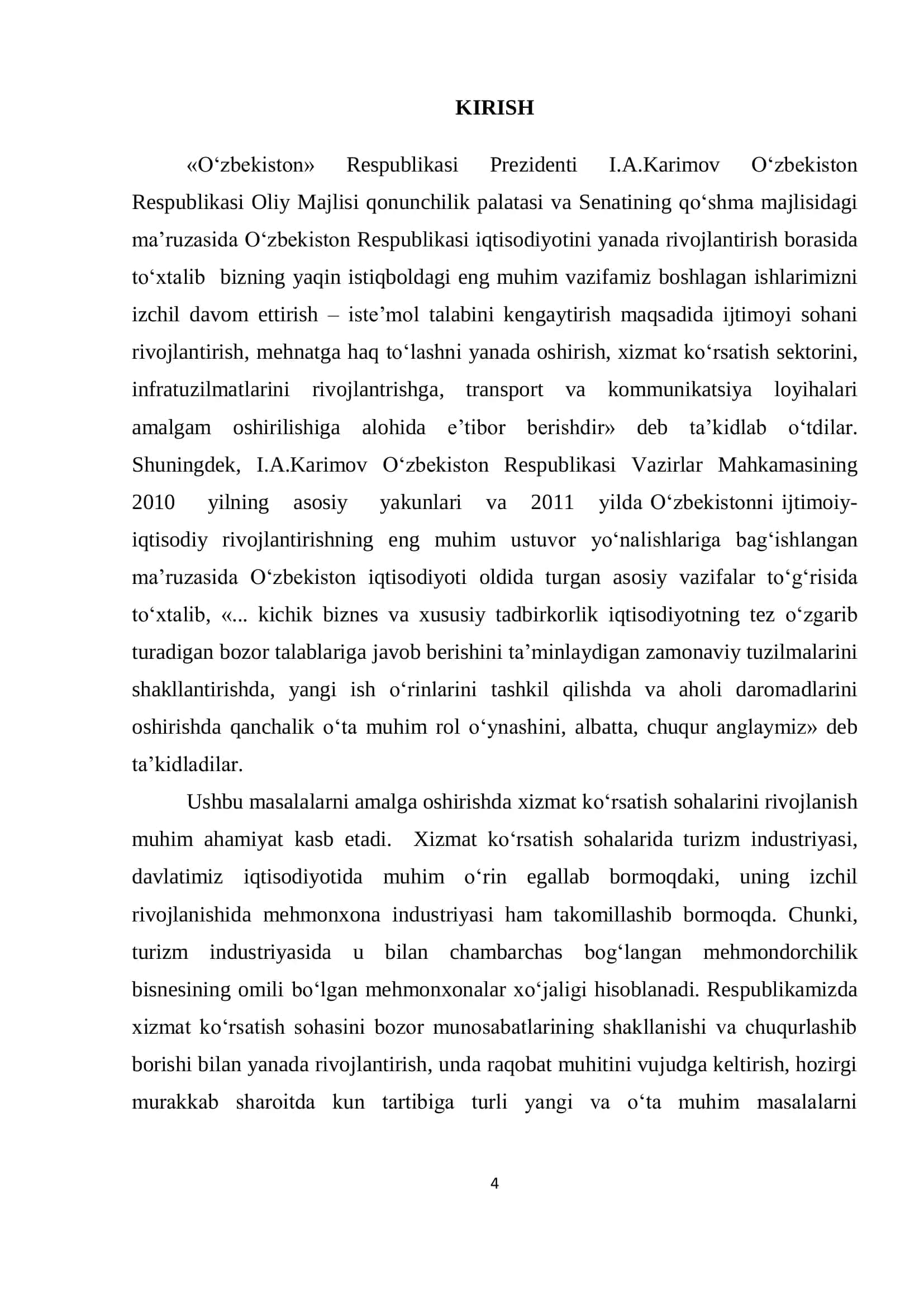 Mehmonxona xizmatlarini realizatsiya qilish yo’llari («Lux» mehmonxonasi misolida) 3