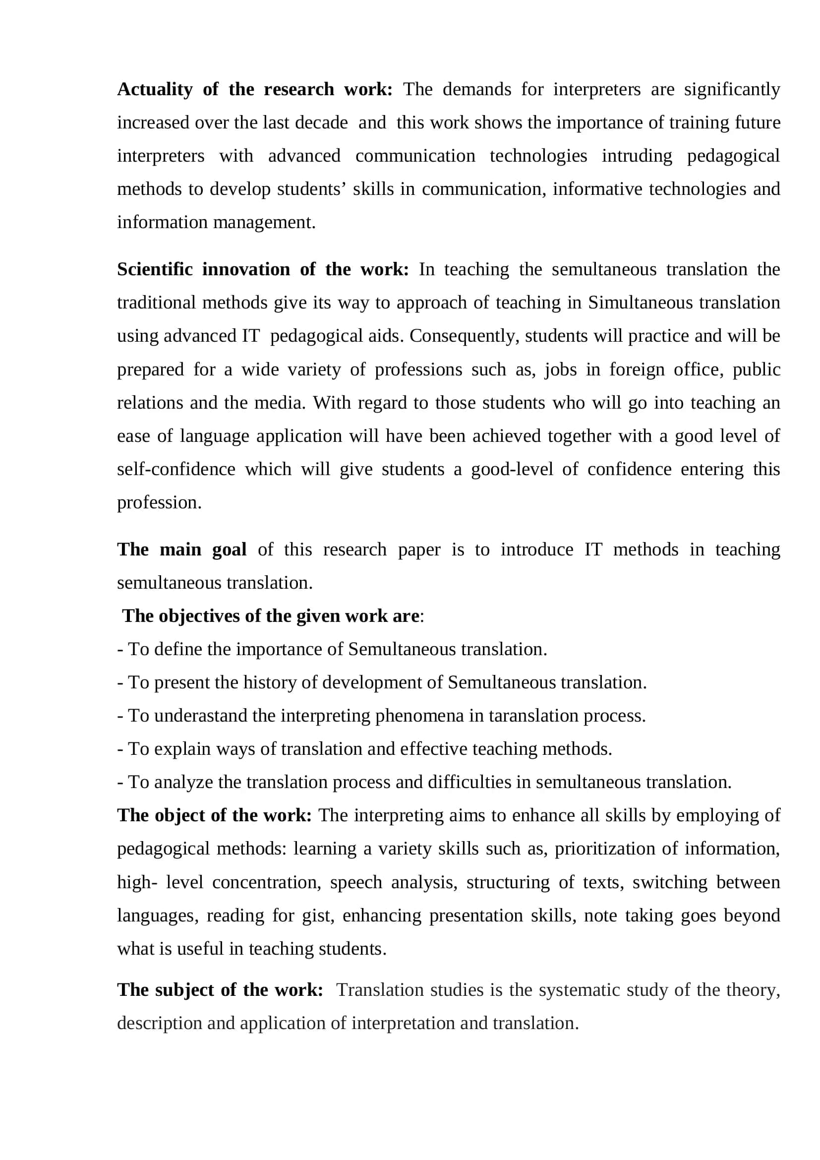 Teaching Simultaneous Translation with Informative Technologies 3