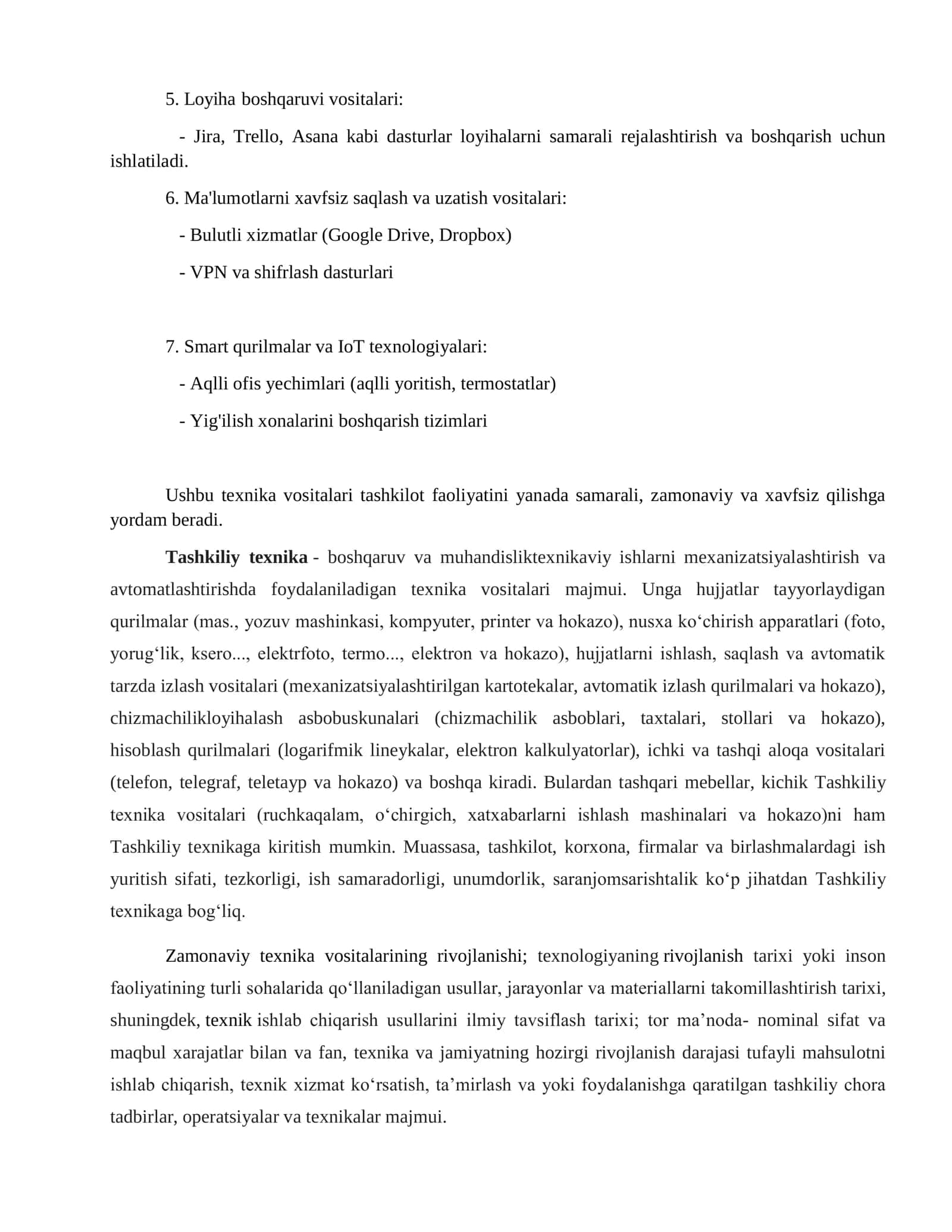 Zamonaviy tashkiliy texnika vositalari 3