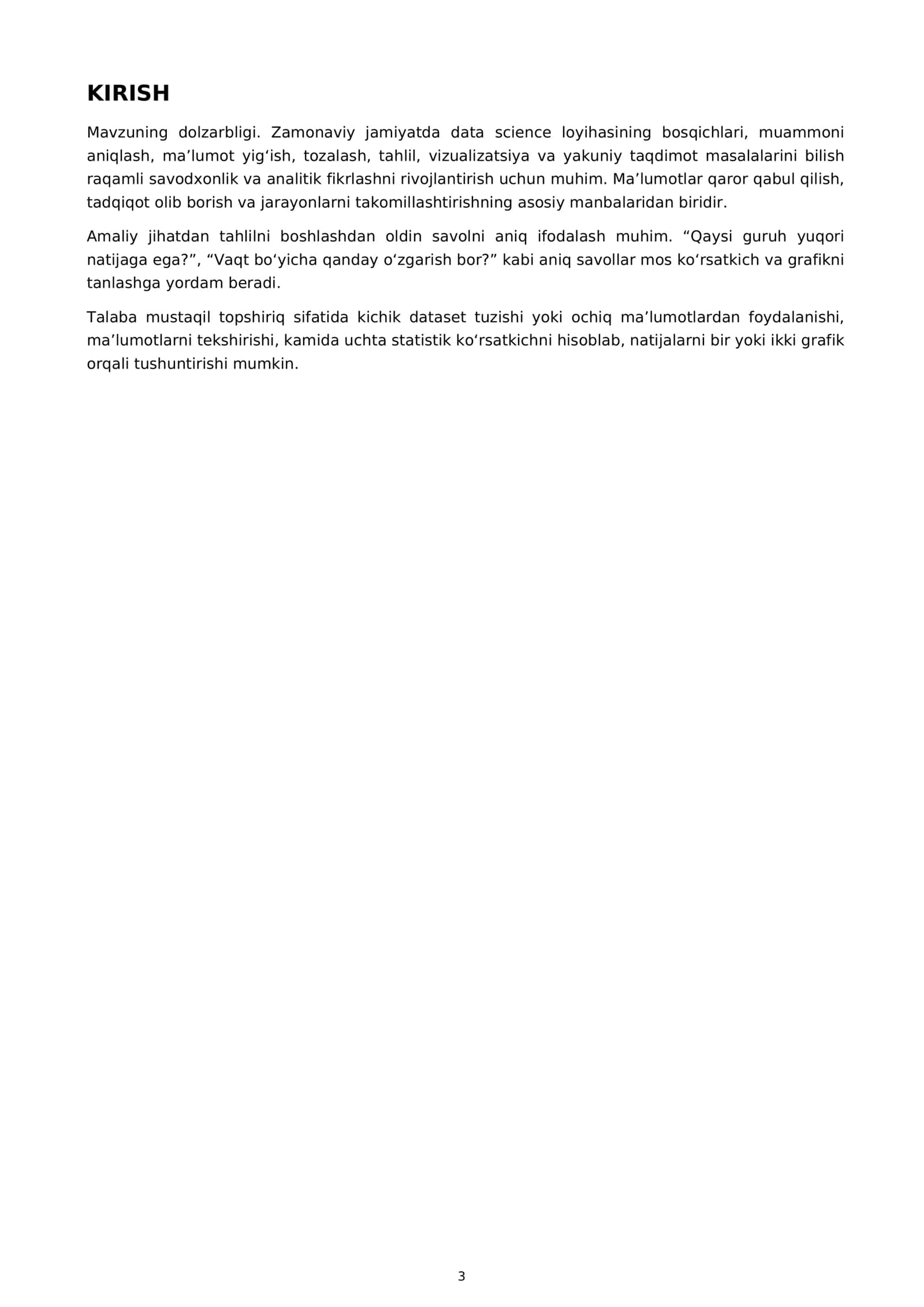 KICHIK DATA SCIENCE LOYIHASI 3