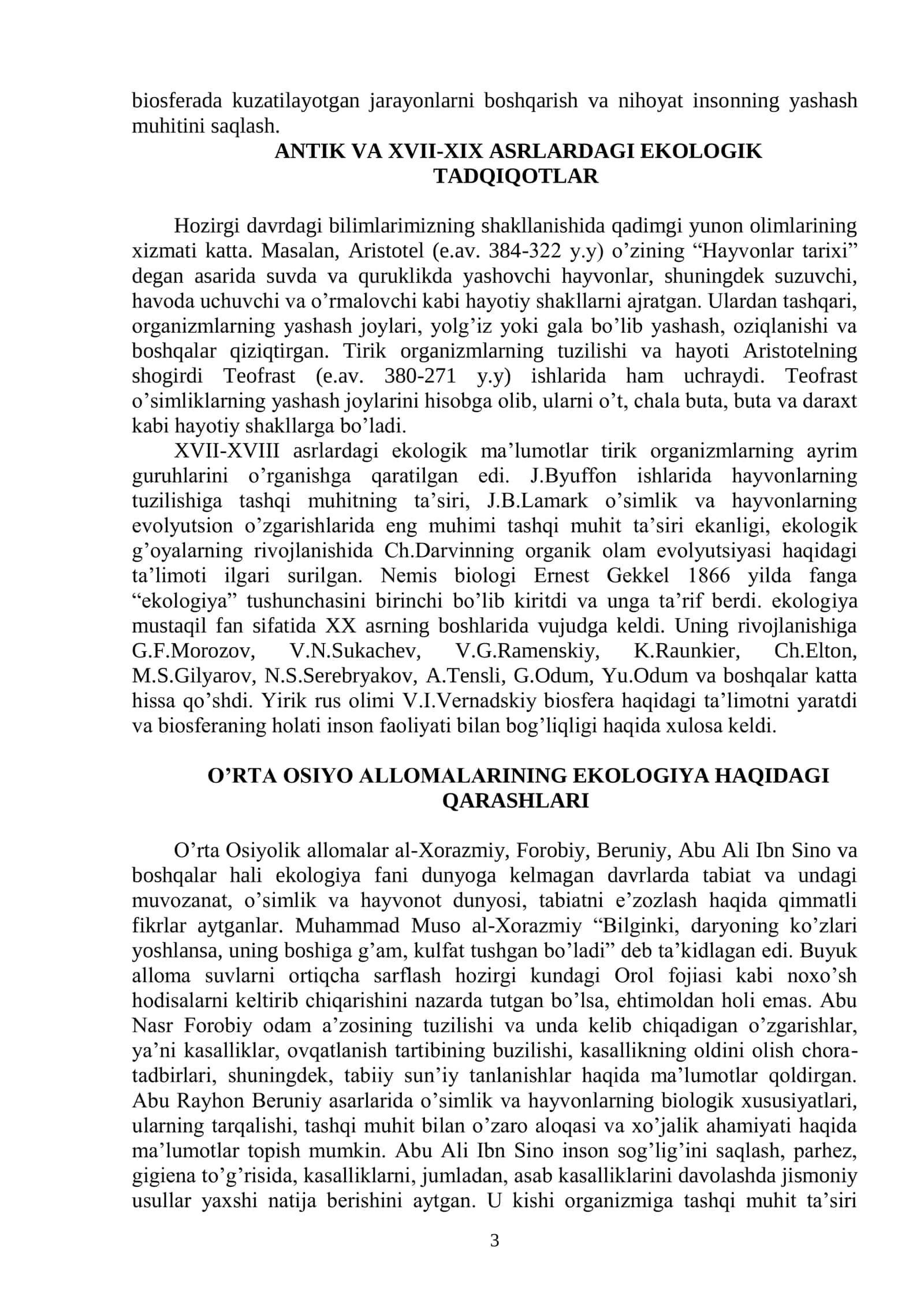 EKOLOGIYA KURSI 3