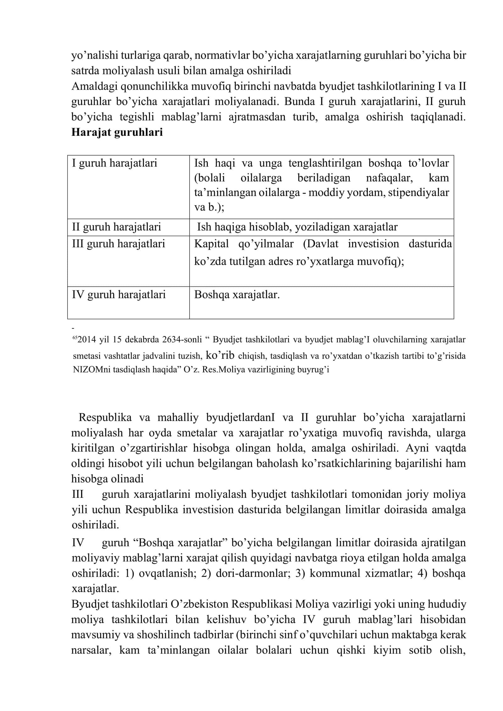 Byudjet tashkilotlari xarajatlar smetasini 3