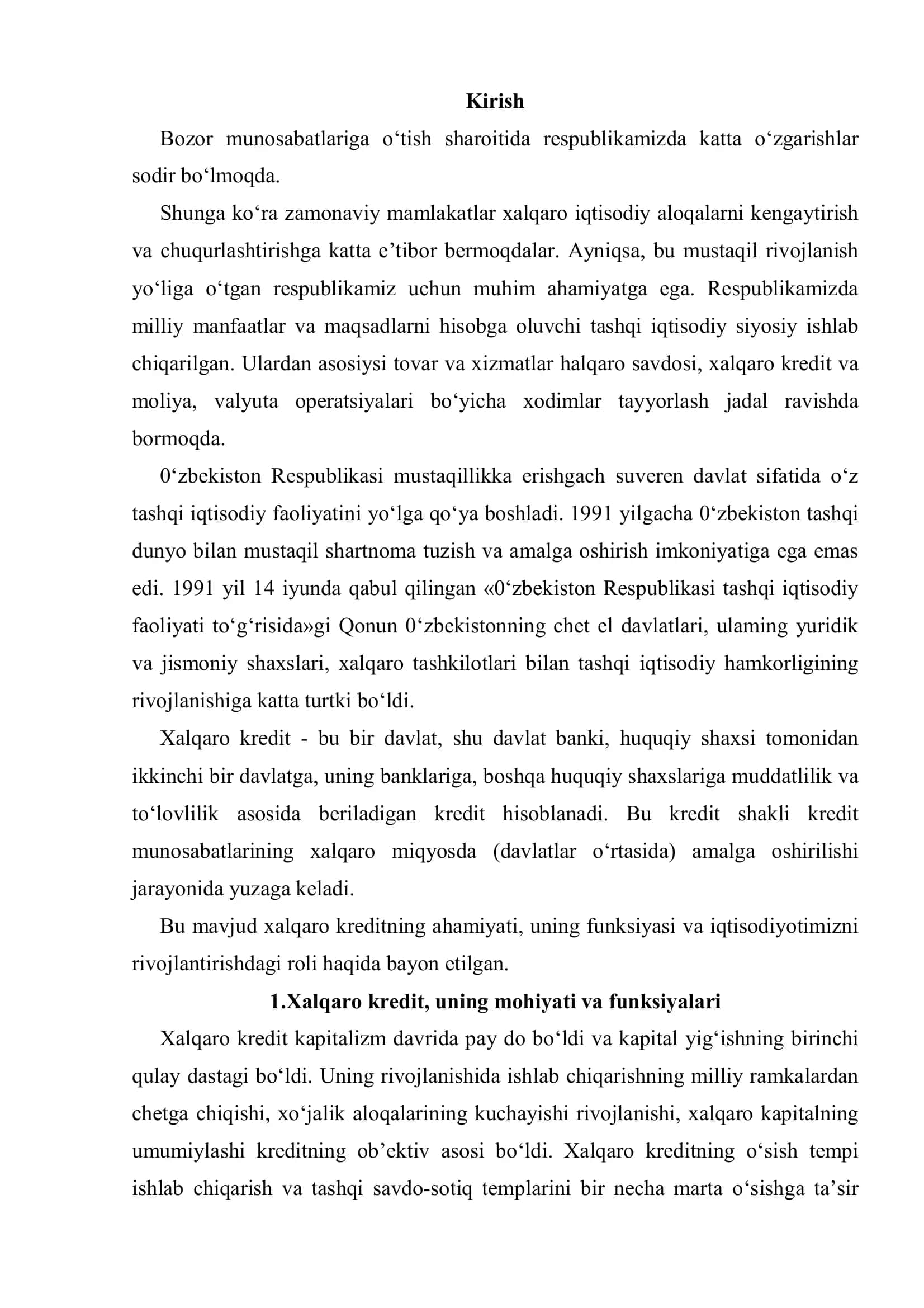 Xalqaro kredit va uning rivojlanishi 3