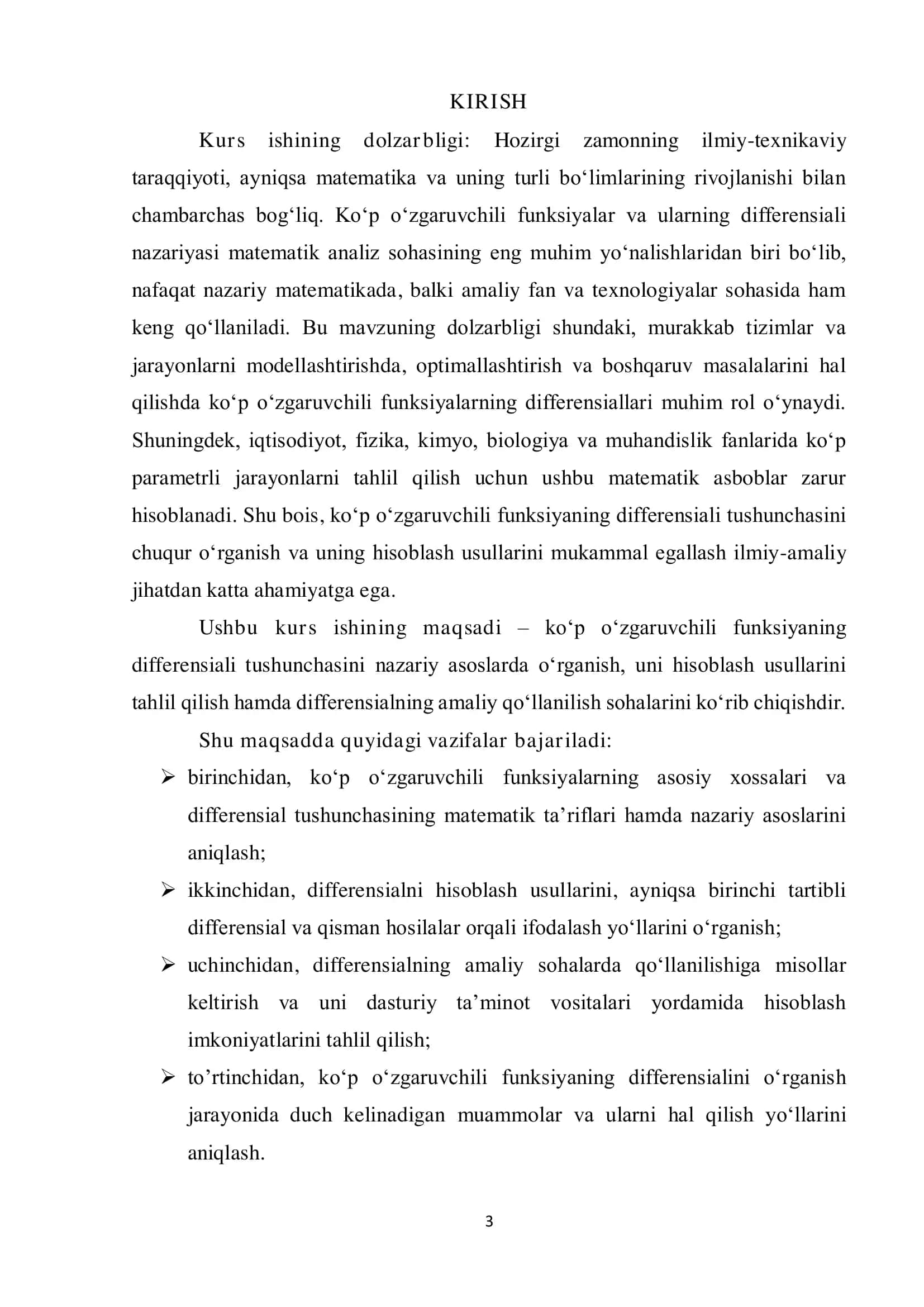 Koʻp oʻzgaruvchili funksiyaning differensiali 3
