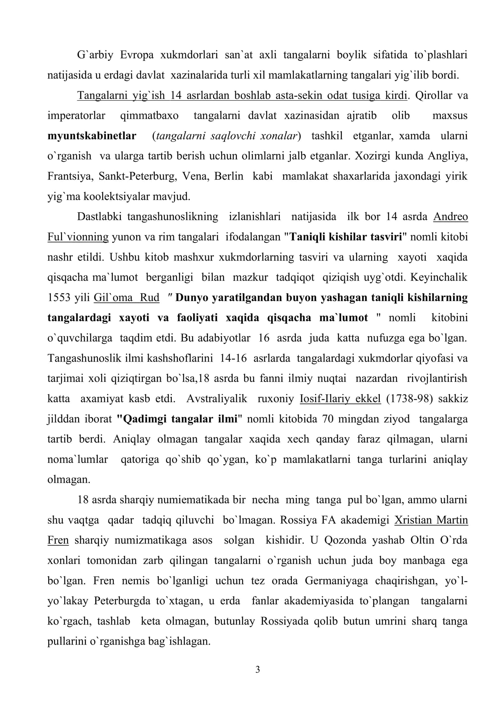 Numizmatika fanining maqsad va vazifalari. Antik davr tangalari 3