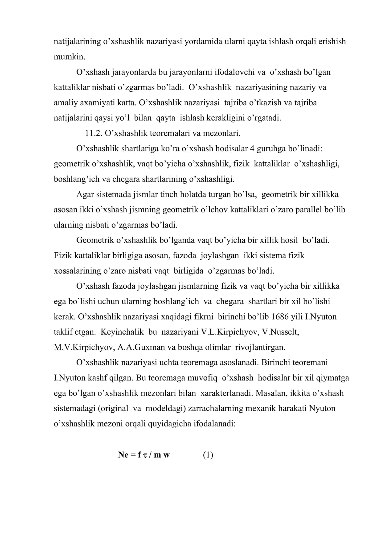 Tozalash jarayoni va qurilmalarini modellashtirish asoslari 3