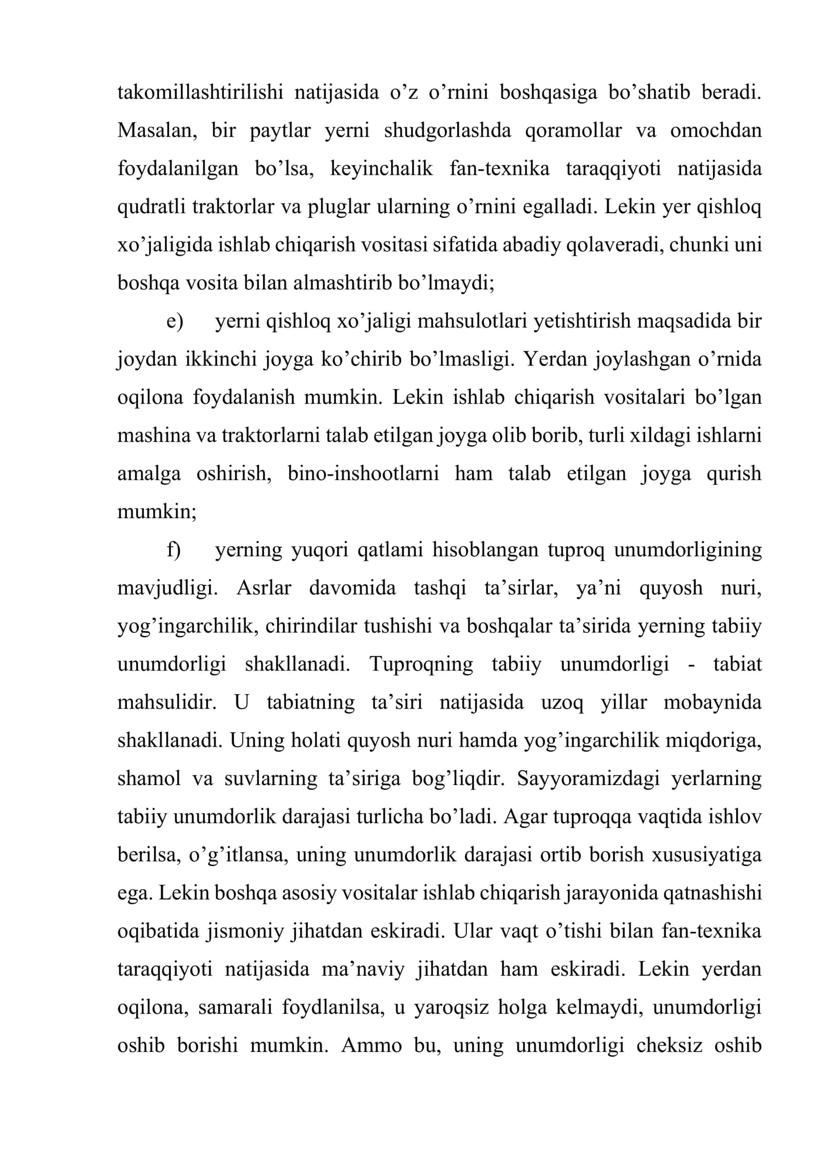 Qishloq xo’jaligida yer resurslari va ulardan foydalanish samaradorligi 3