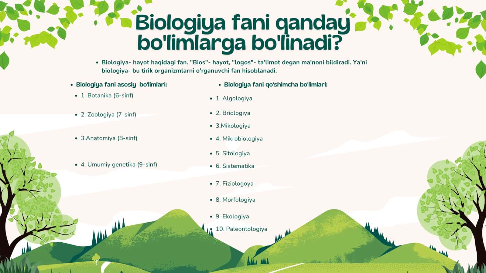 Biologiya haqida 3