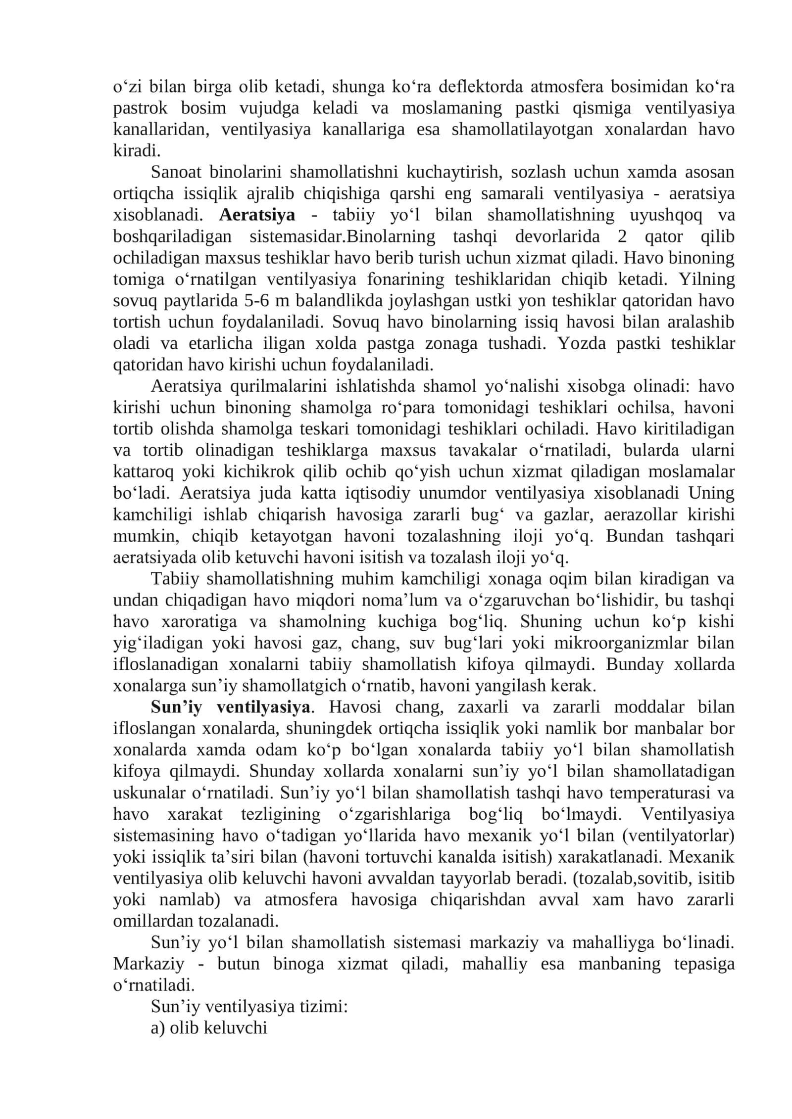 Ventilyasiya va uning gigiyenik ahamiyati 3