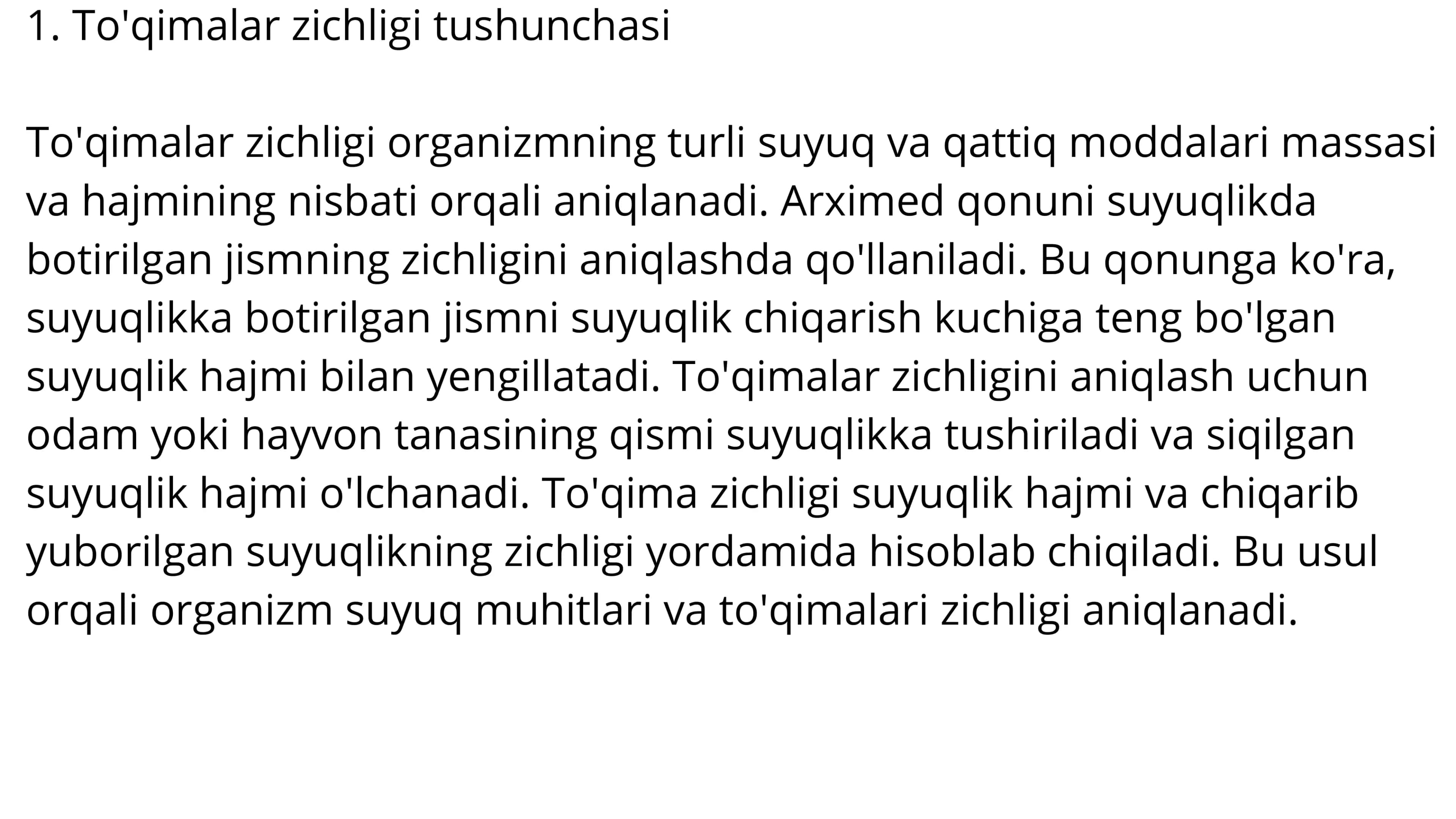 Organizm suyuqligi 3