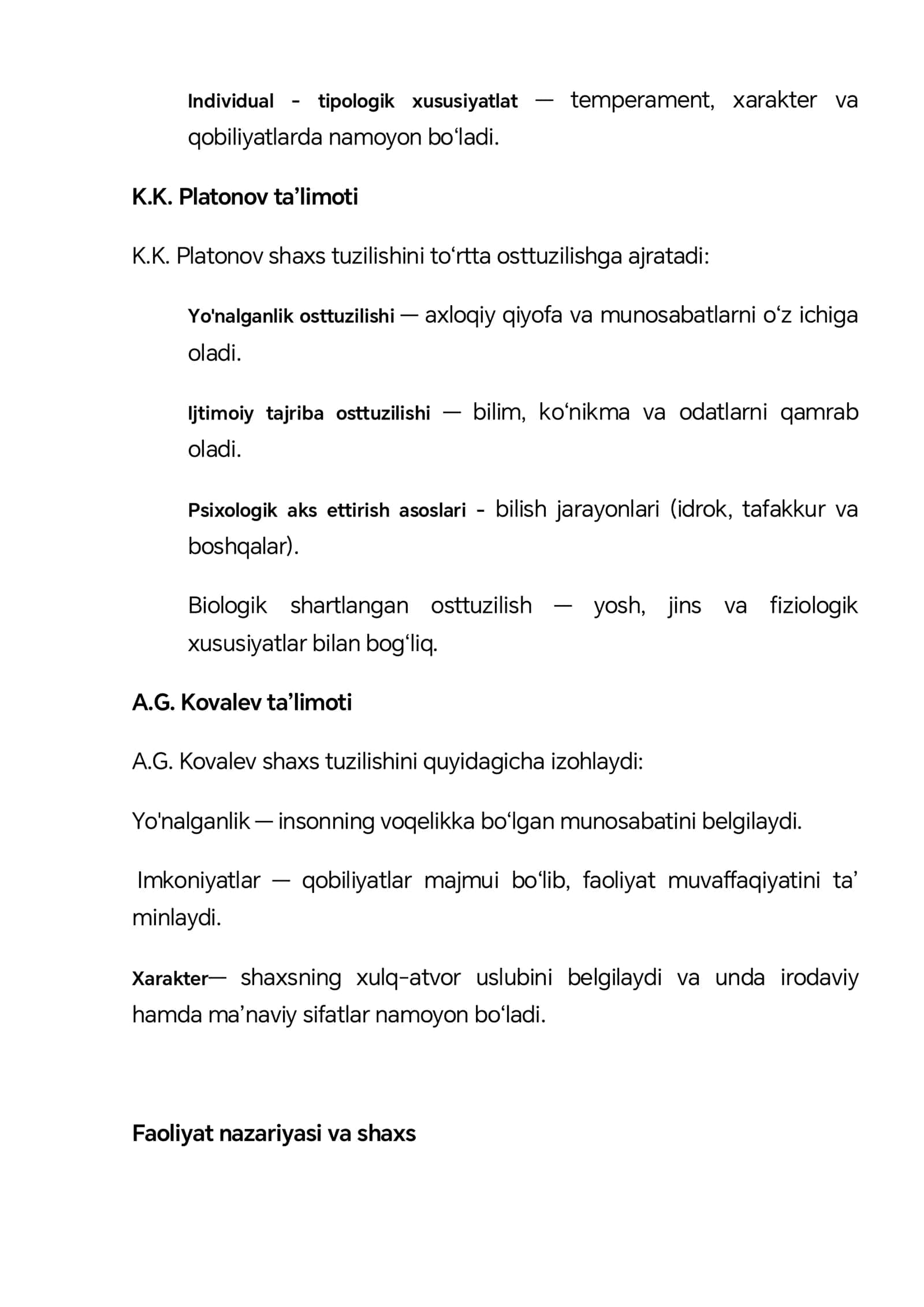 Rus psixologiyasida shaxsga yondashuvlar 3