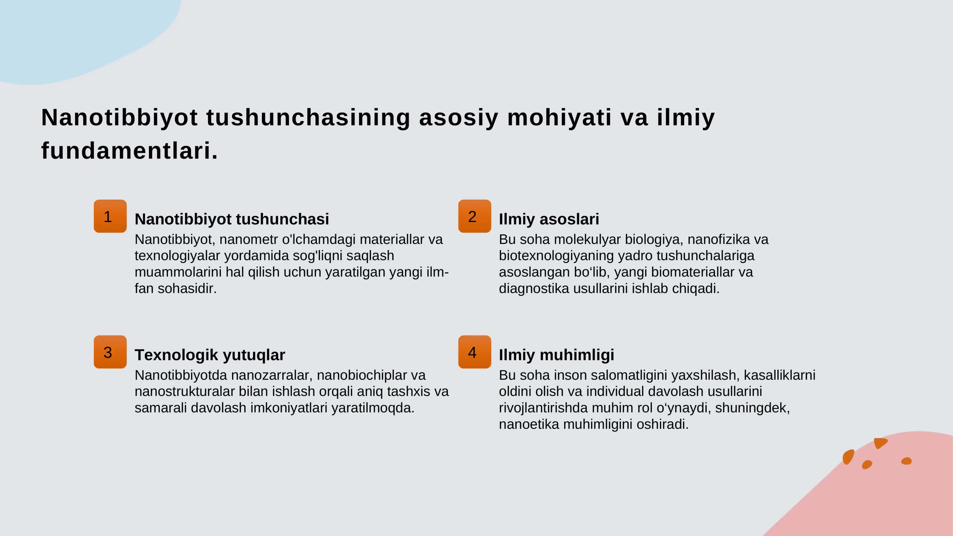 Nanotibbiyot va Nanoetika 3