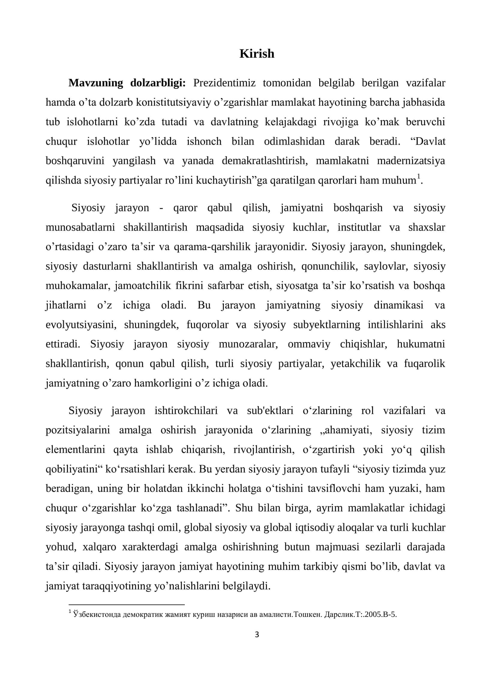 SIYOSIY JARAYONLAR TASNIFI 3
