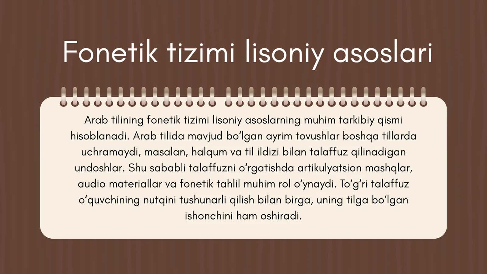 Arab tili o'qitish metodikasining lisoniy asoslari 3