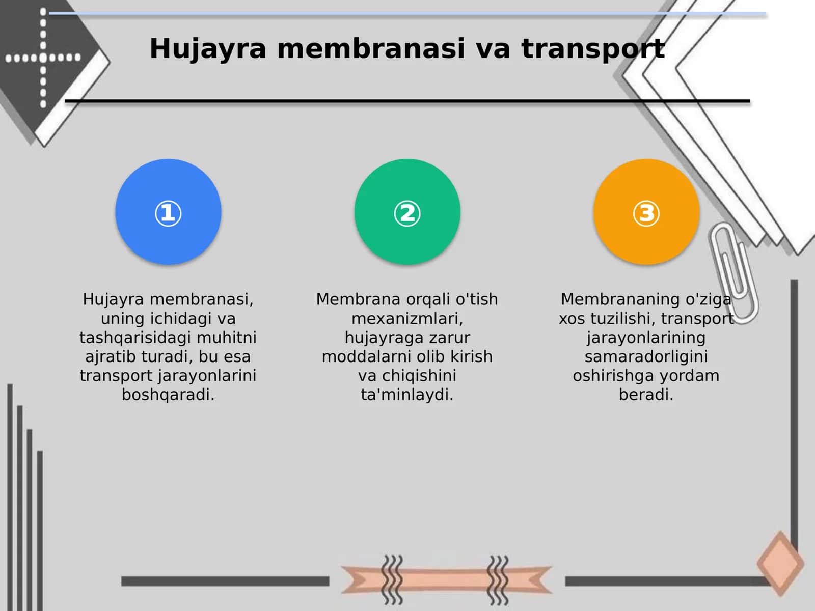Hujayradagi transport jarayonlari 3