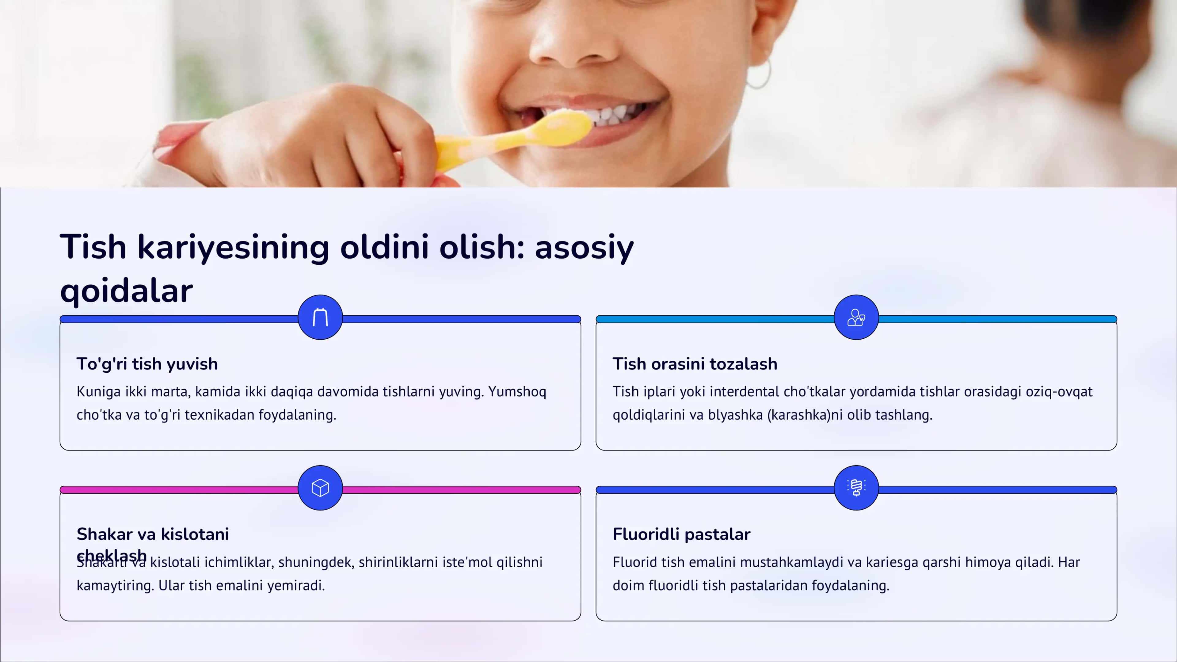 Asosiy stomatologik kasalliklarni birlamchi profilaktika usullari 3