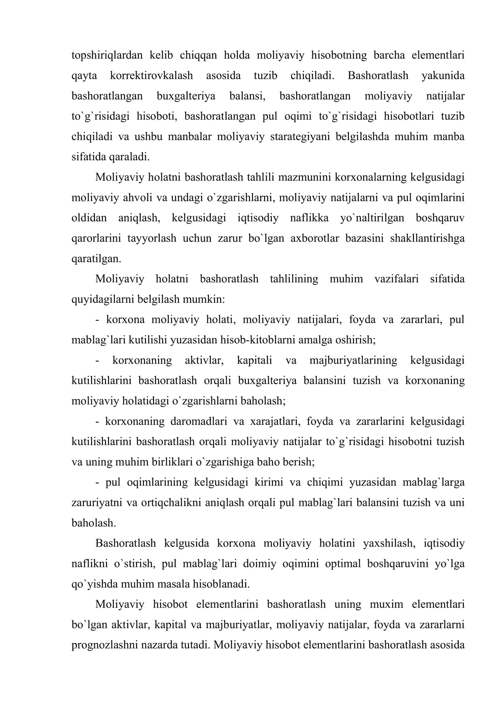 Moliyaviy hisobot elementlarini bashoratlash 3