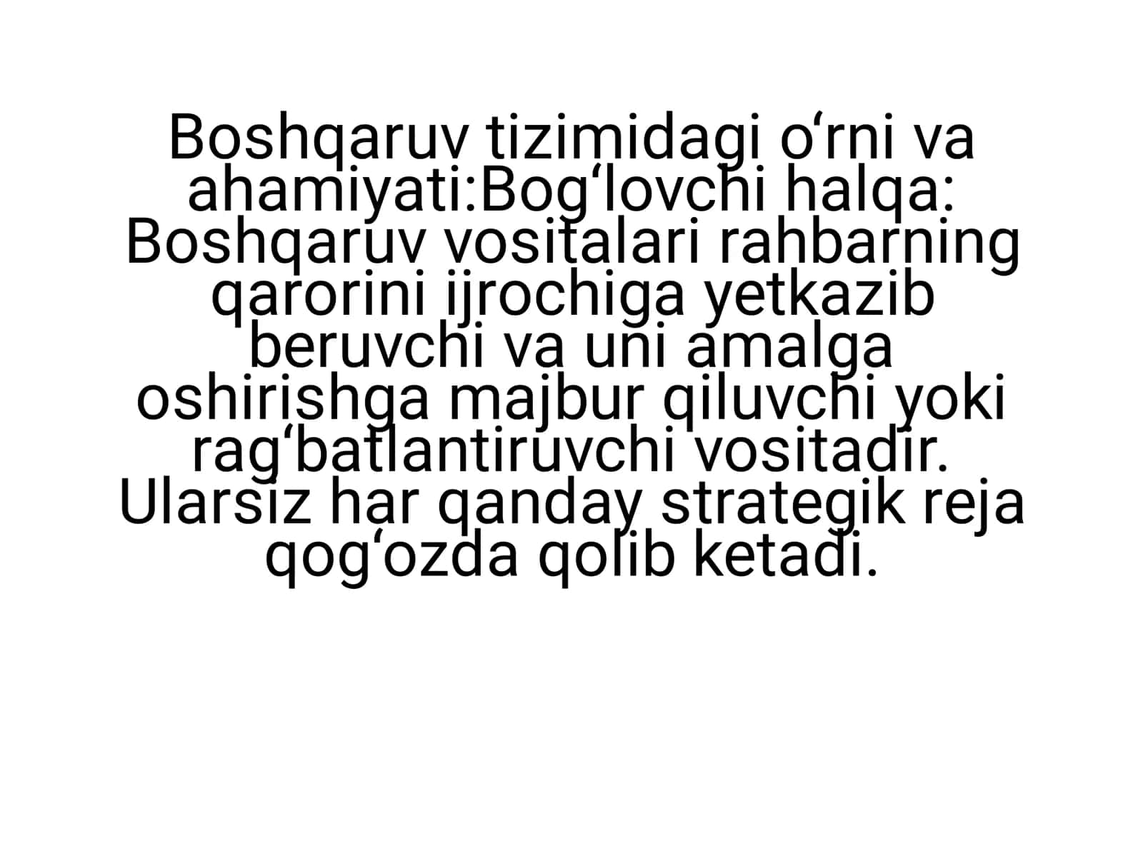 Boshqaruv vositalarining vazifalari 3