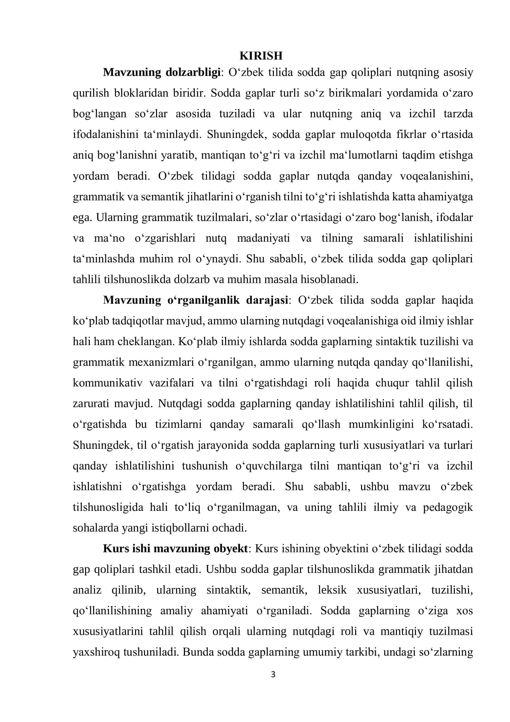 Sodda gap qoliplarining nutqiy voqealanishi 3