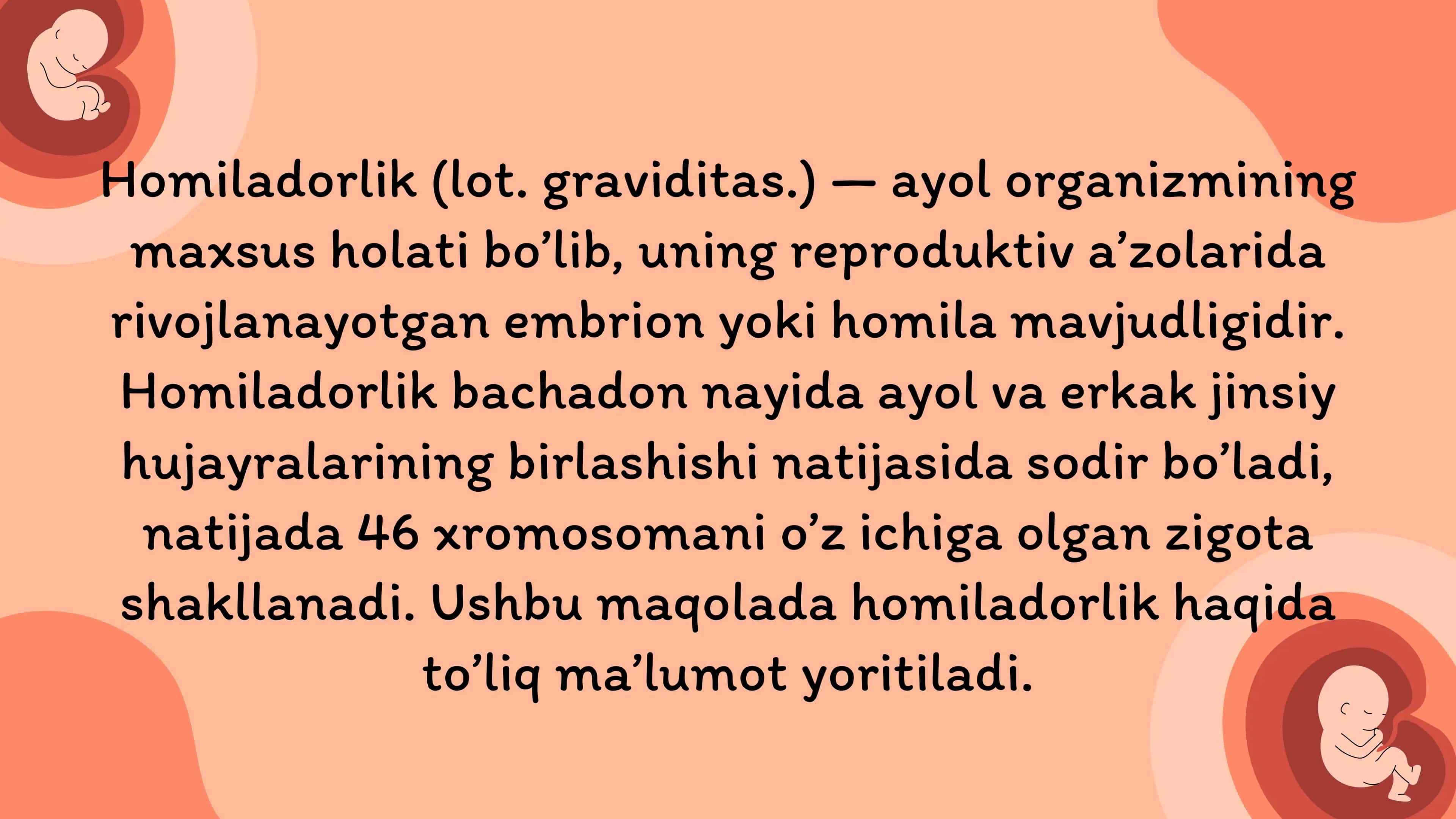 Ona qornida rivojlanish patologiyasi 3