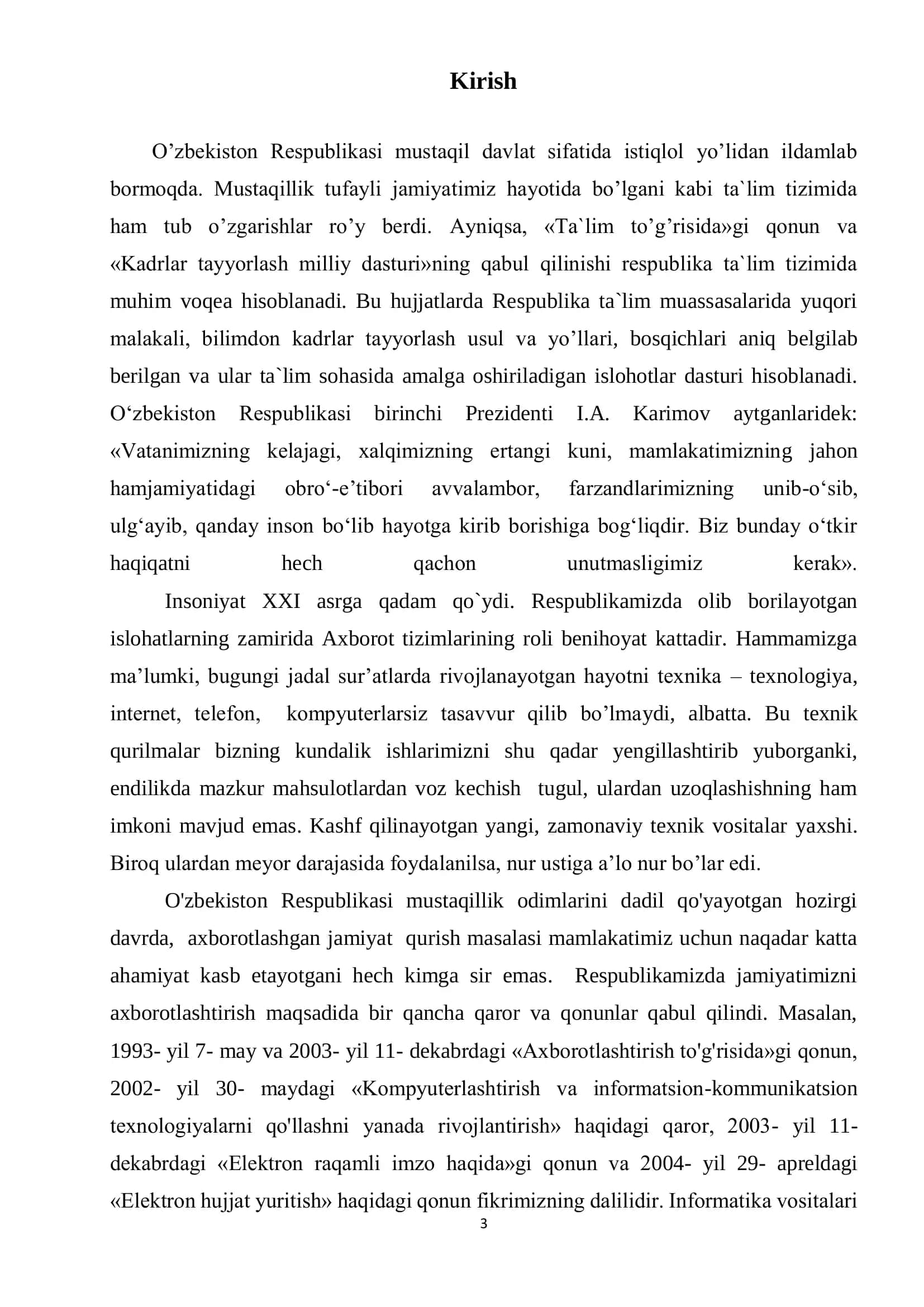 Universitet veb saytlarini ishlab chiqish 3