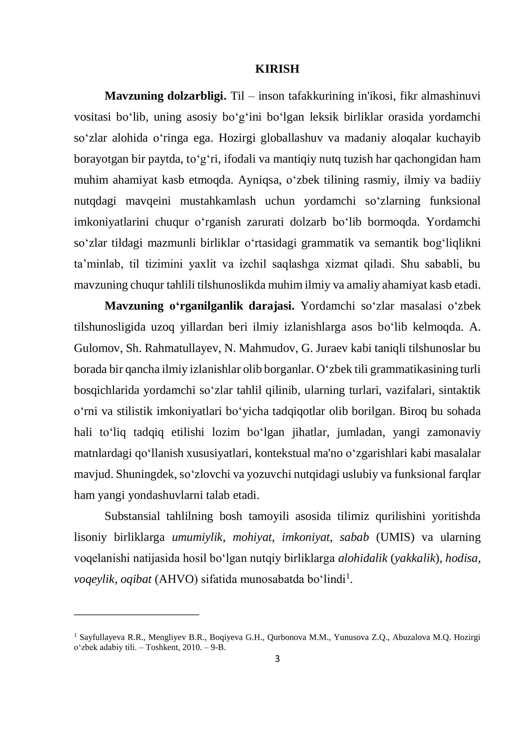 O‘zbek Tilida Yordamchi So‘zlar 3