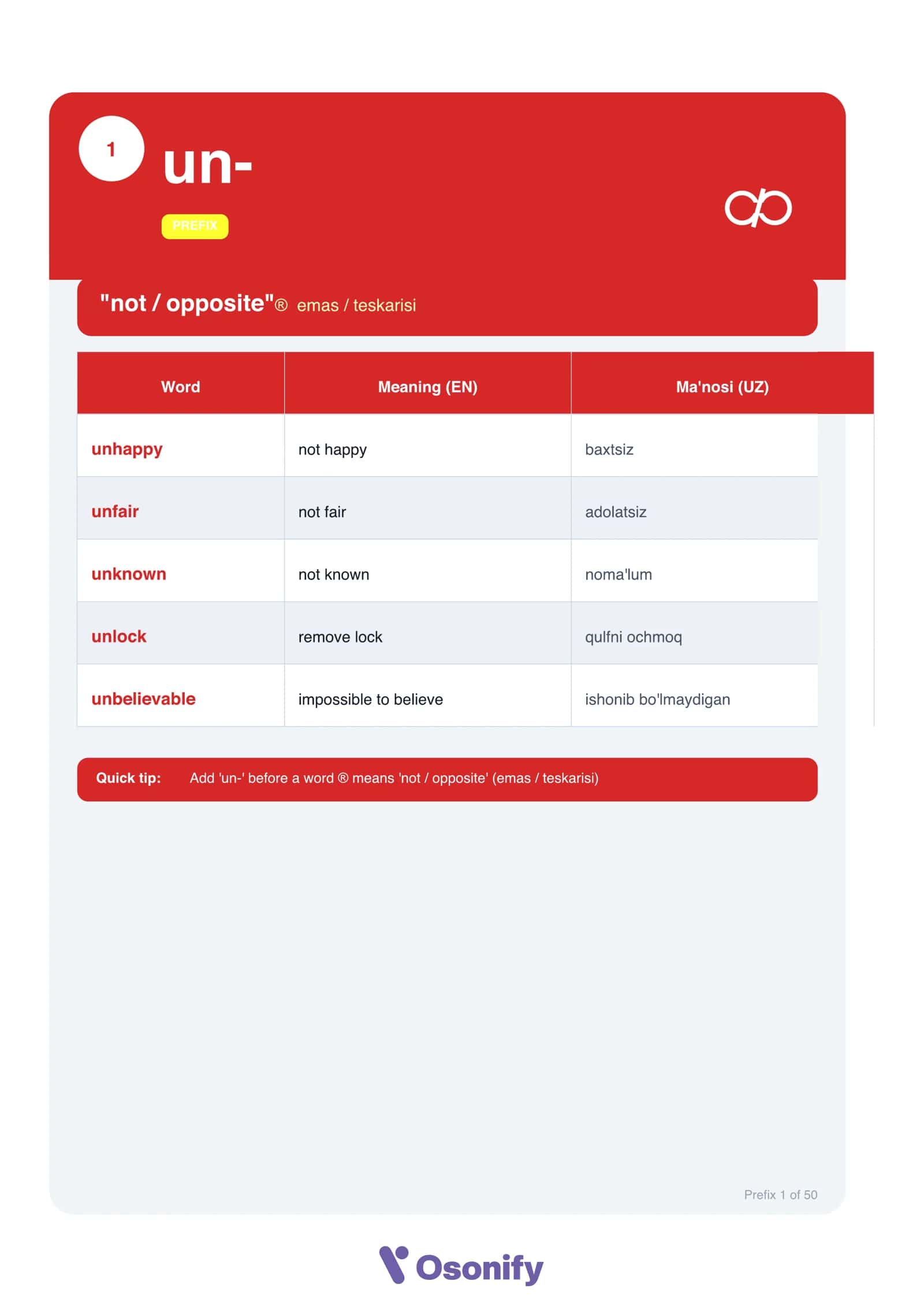 🧩 Osonify English Word Builder — 3 in 1 3