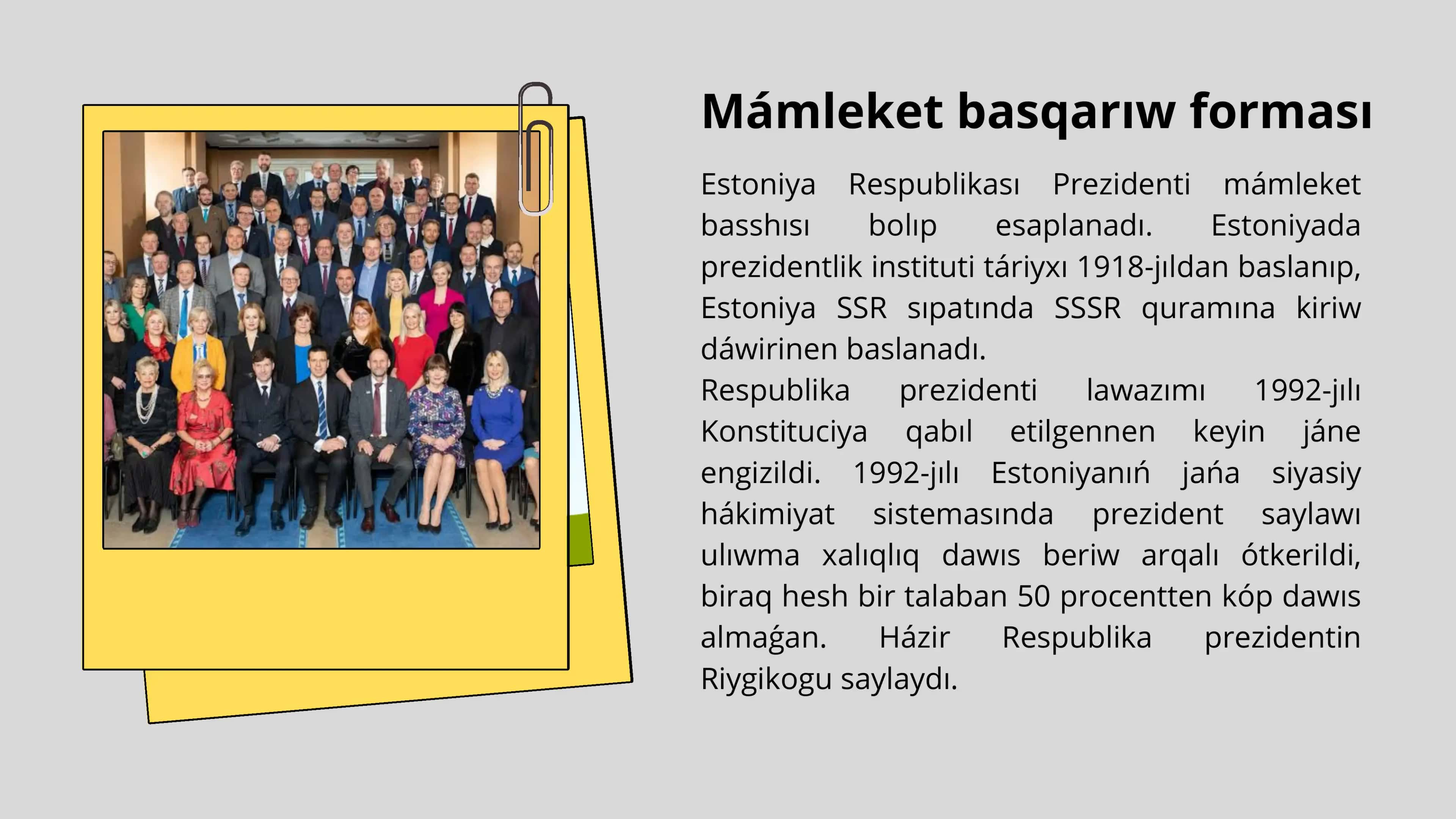 Estoniya Respublikası mámleket formaları 3