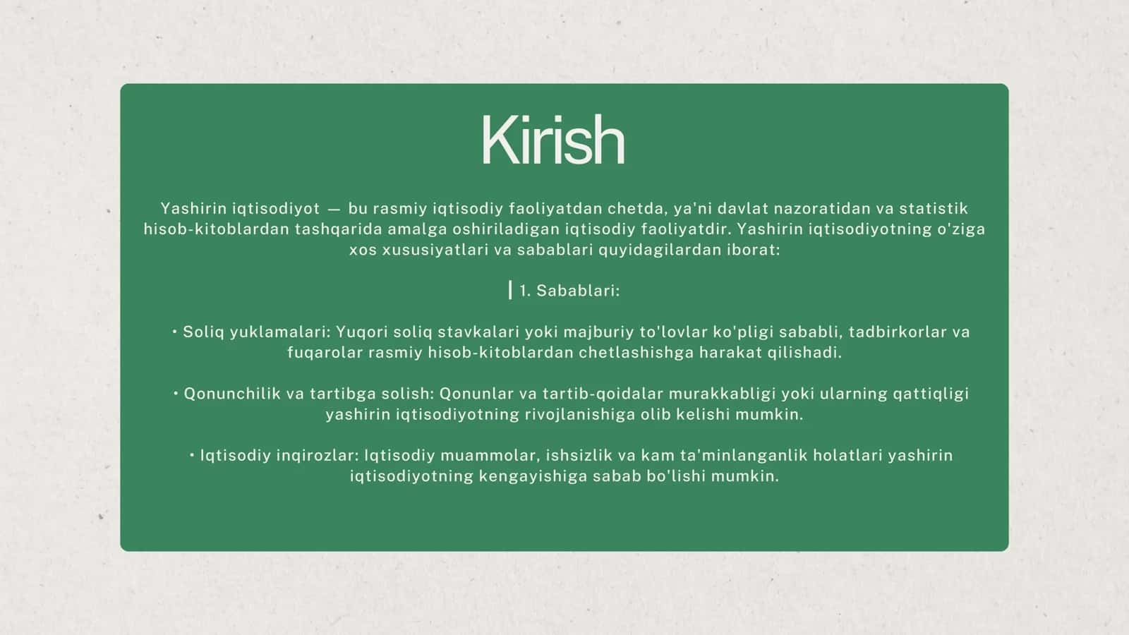 Kulrang yashirin iqtisodiyot va uning o‘ziga xos xususiyatlari 3