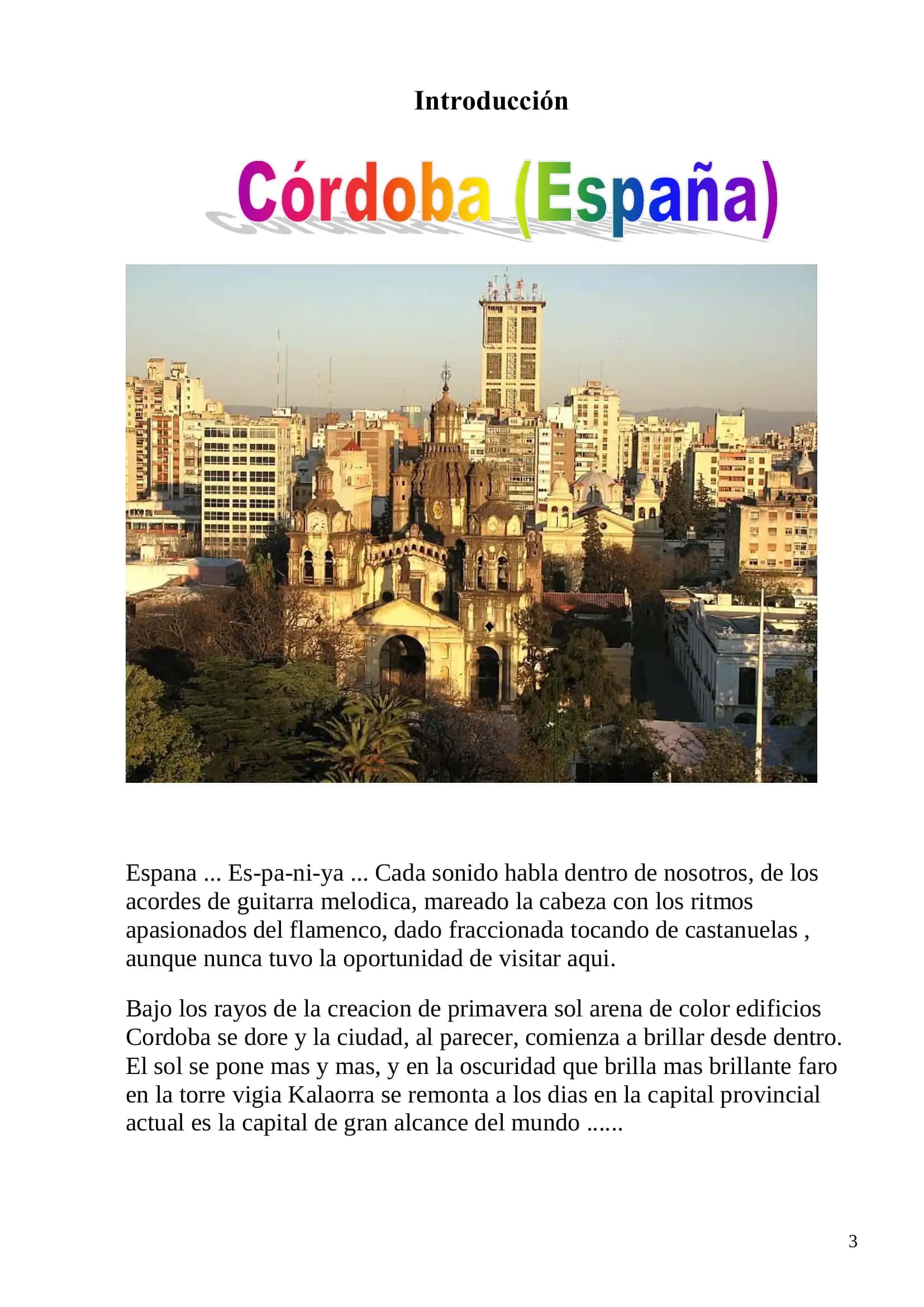 Trabajo de curso sobre Córdoba 3