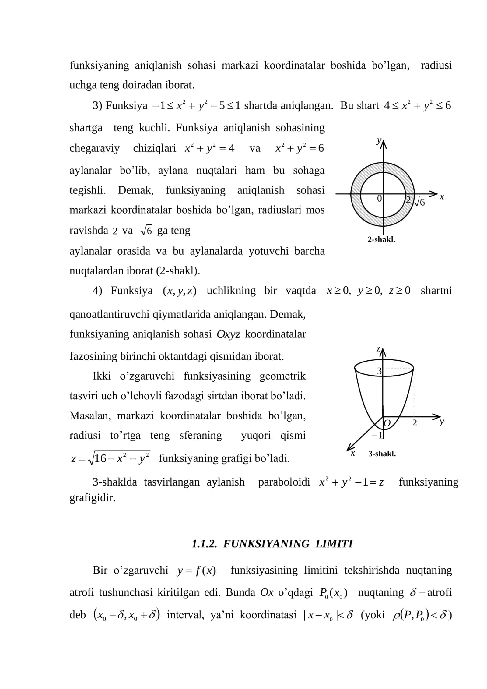 BIR NECHA O’ZGARUVCHINING FUNKSIYASI 3