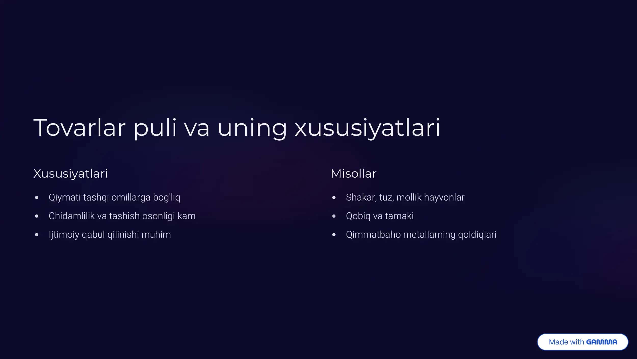 Pul shakllari va turlarining rivojlanish evolyutsiyasi 3