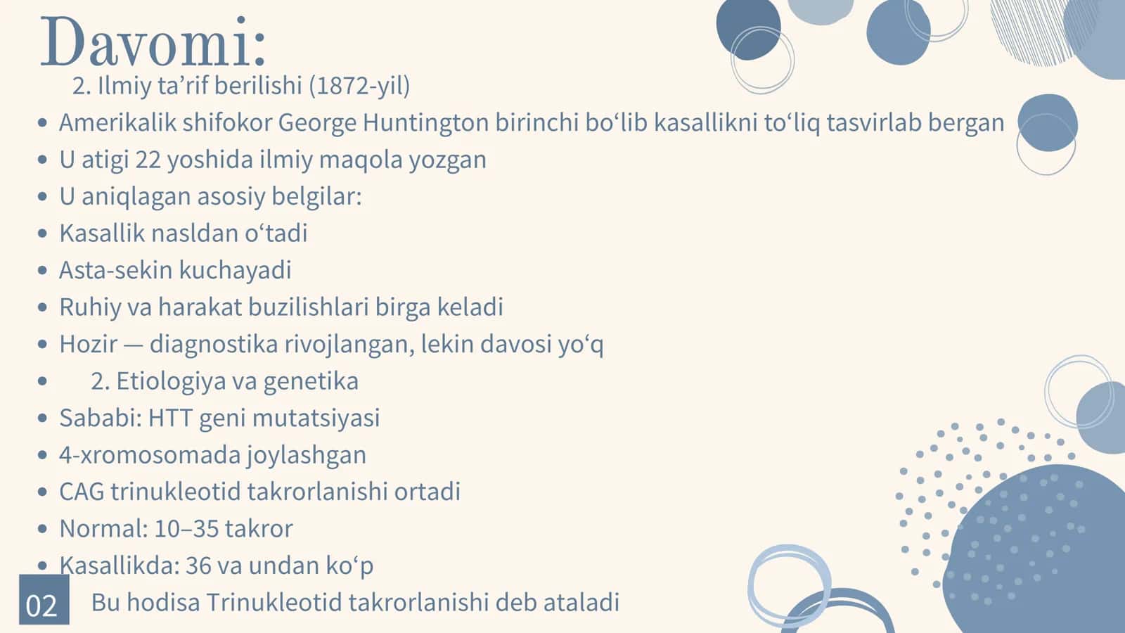 Huntington kasalligi 3