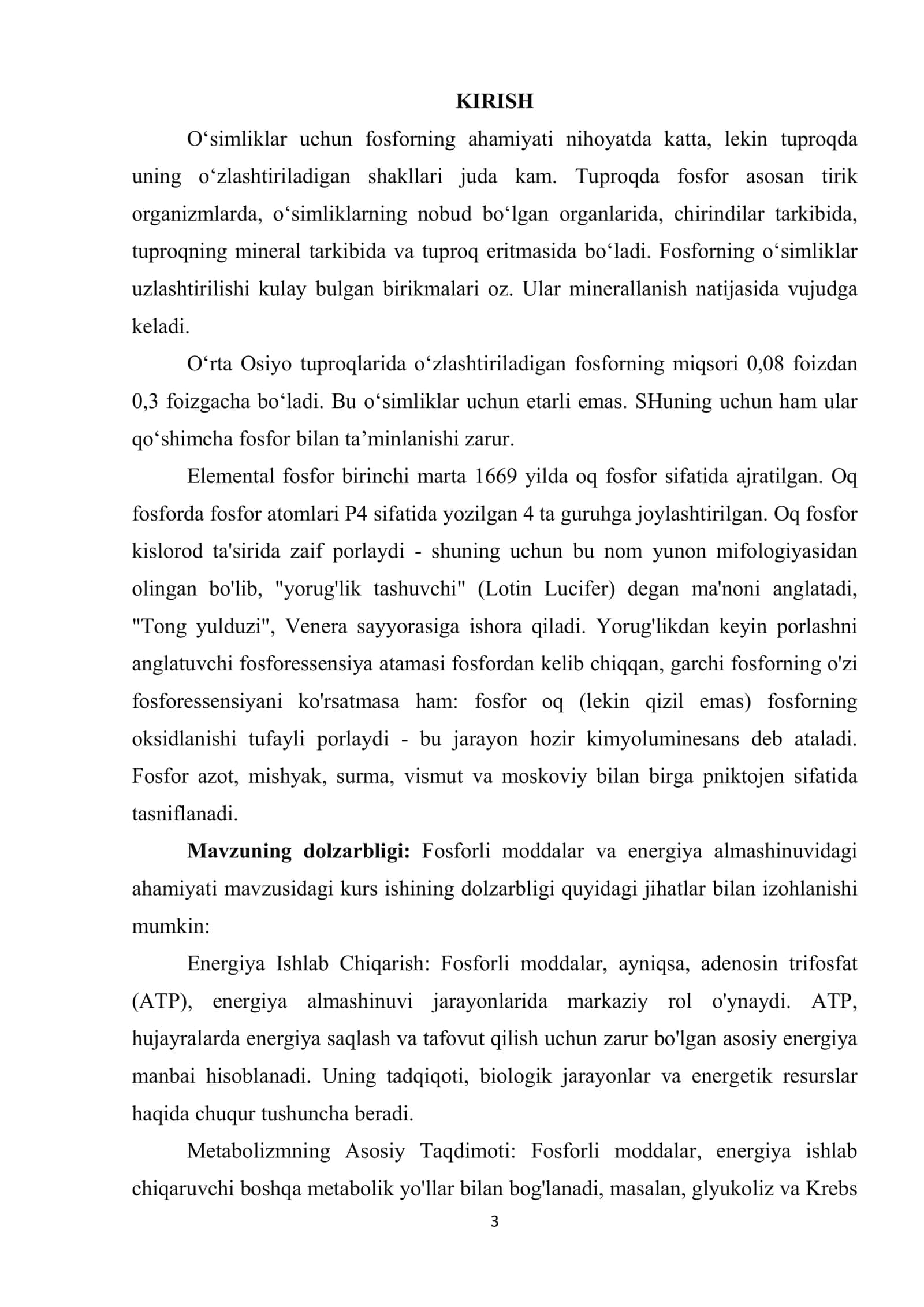 Fosforli moddalar va energiya almashinuvidagi ahamiyati 3