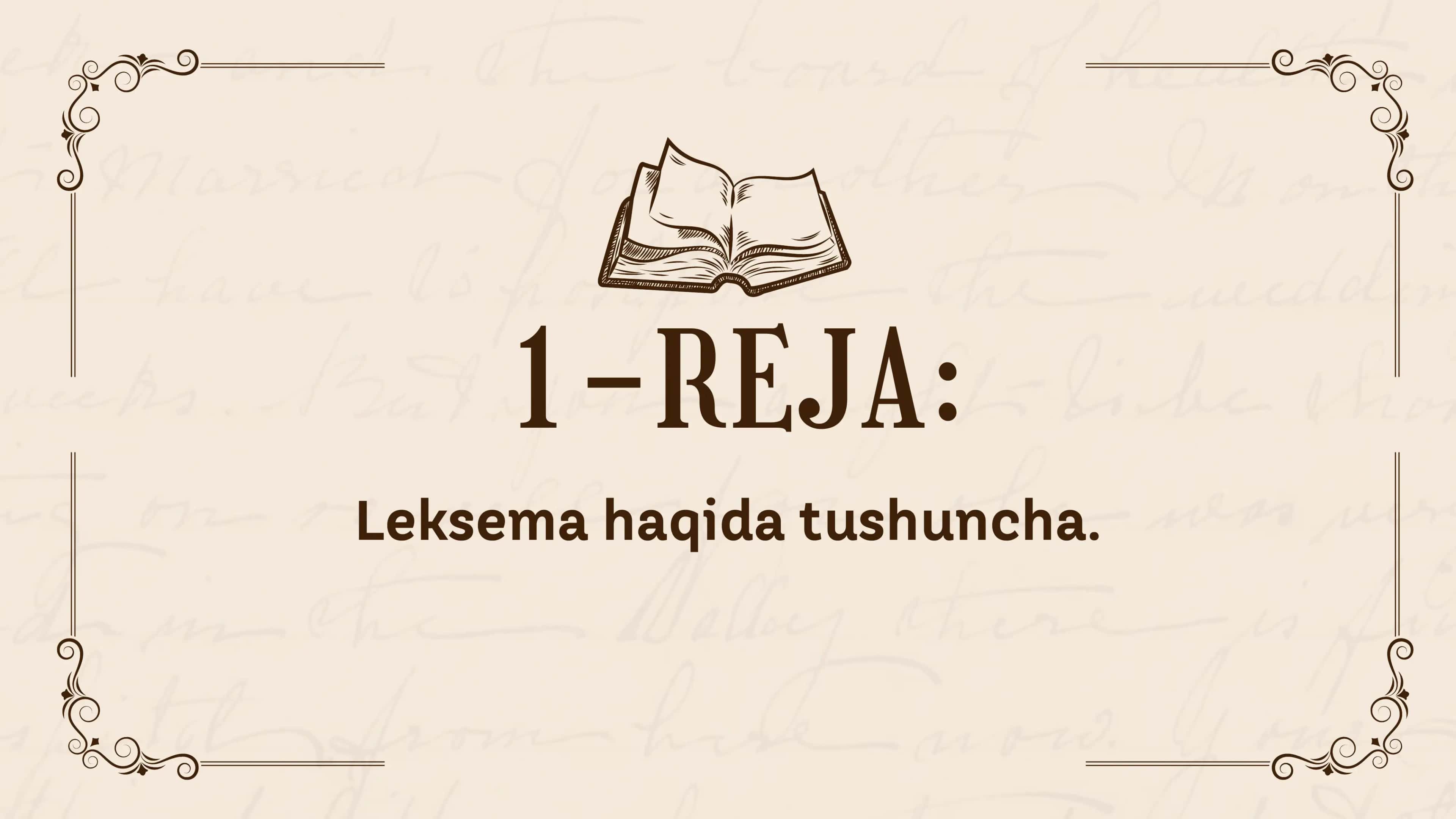 Leksema va leksikologiya 3