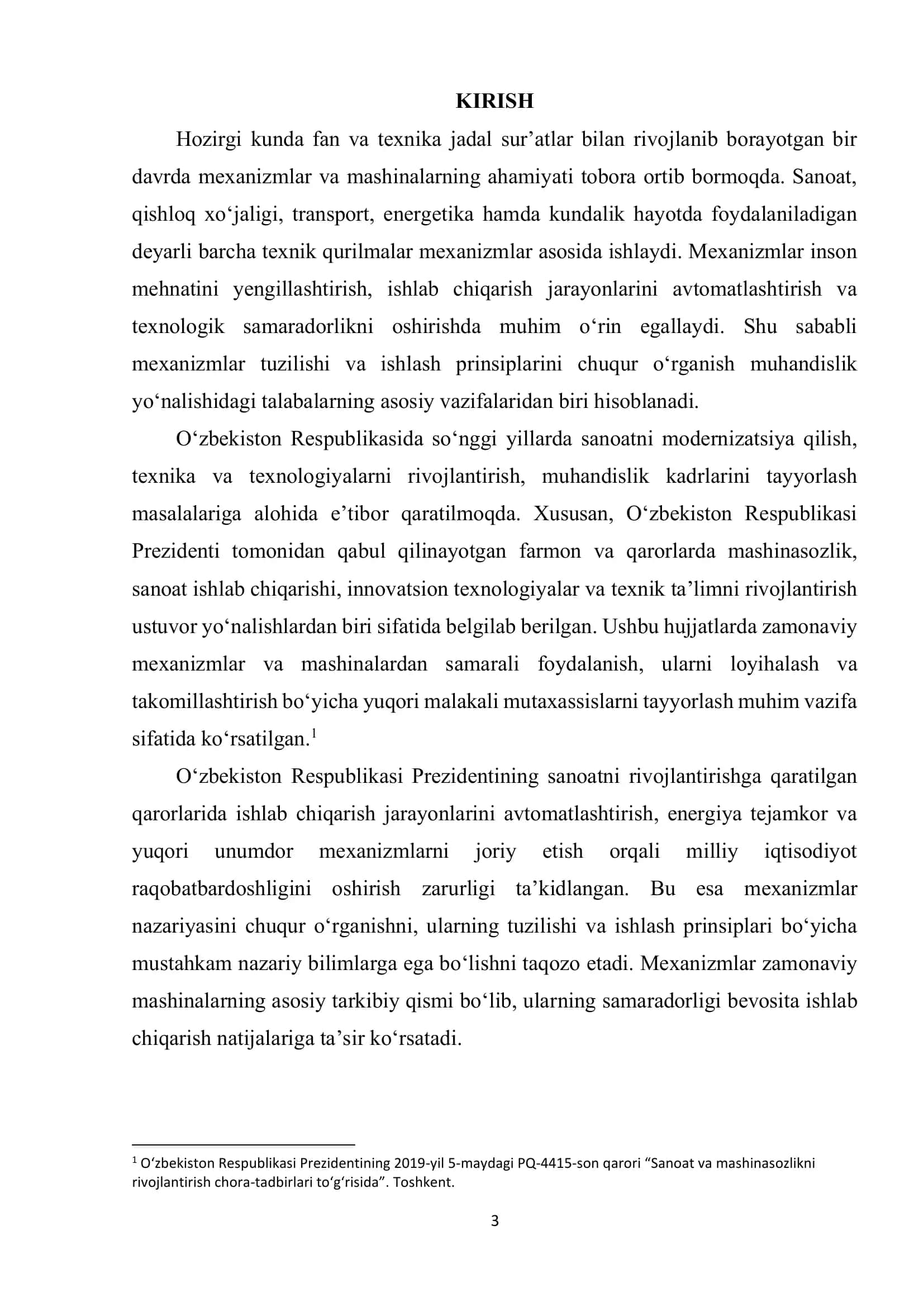 Mexanizmlar va mashinalar 3