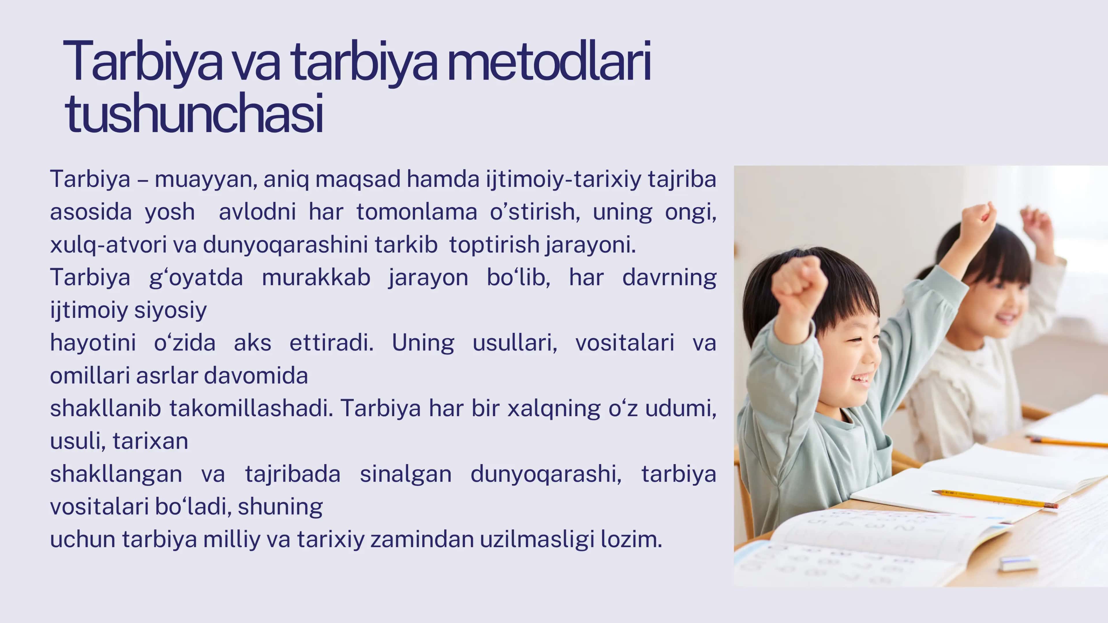 Tarbiya va tarbiya metodlari turlari 3