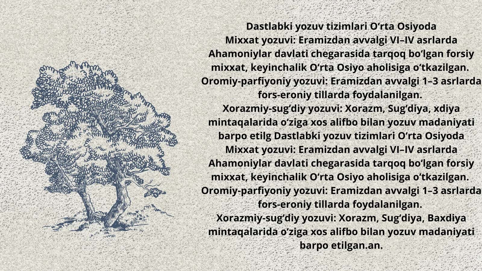 Oʻrta Osiyoning kitobat va yozuv madaniyati tarixi 3