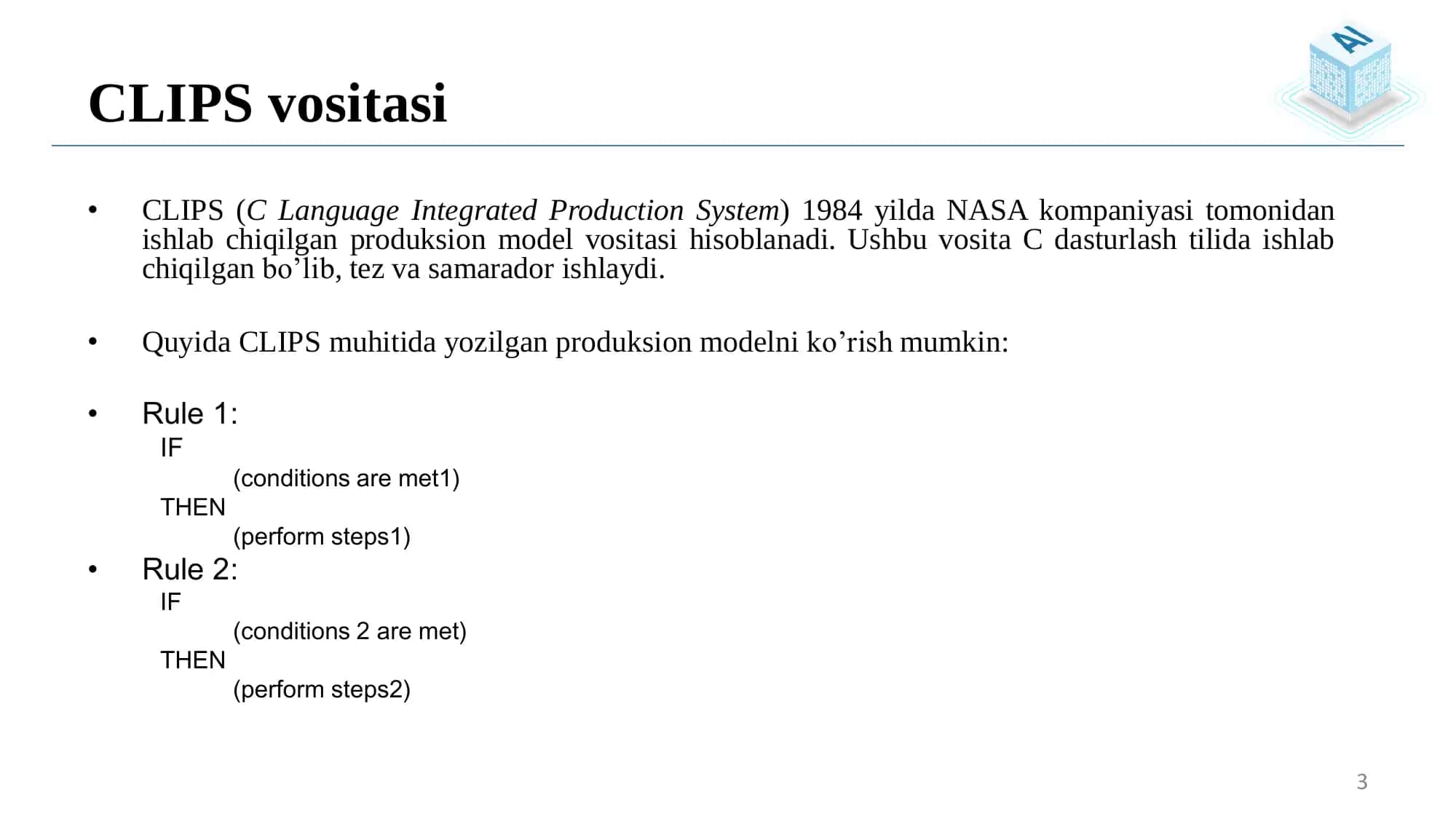 Produksion model 3