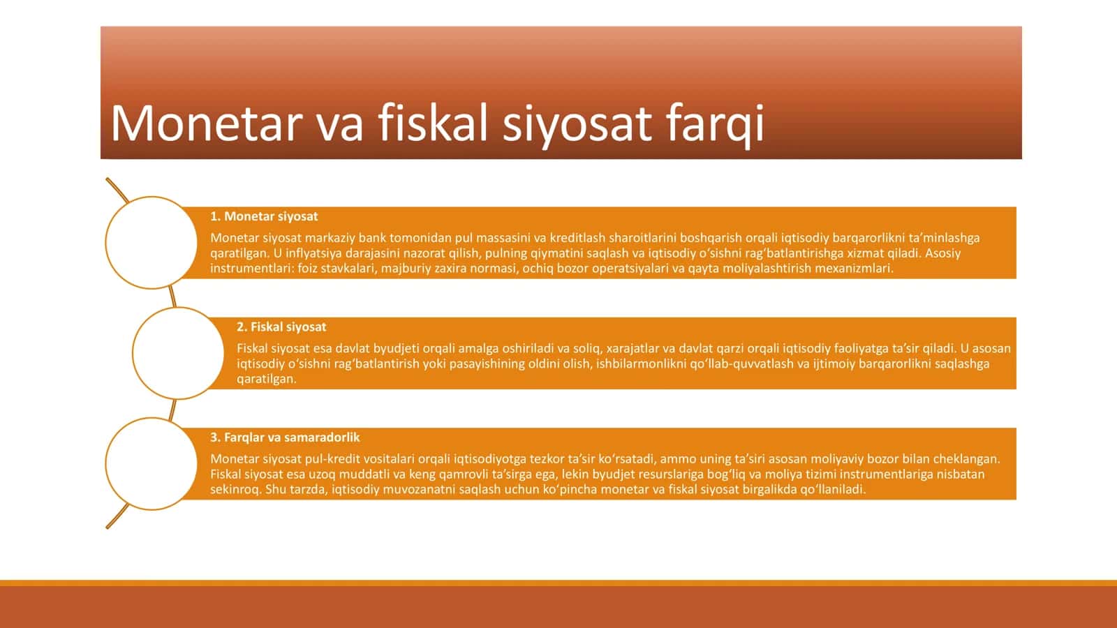 Pul-kredit siyosatiga yondashuvlar 3