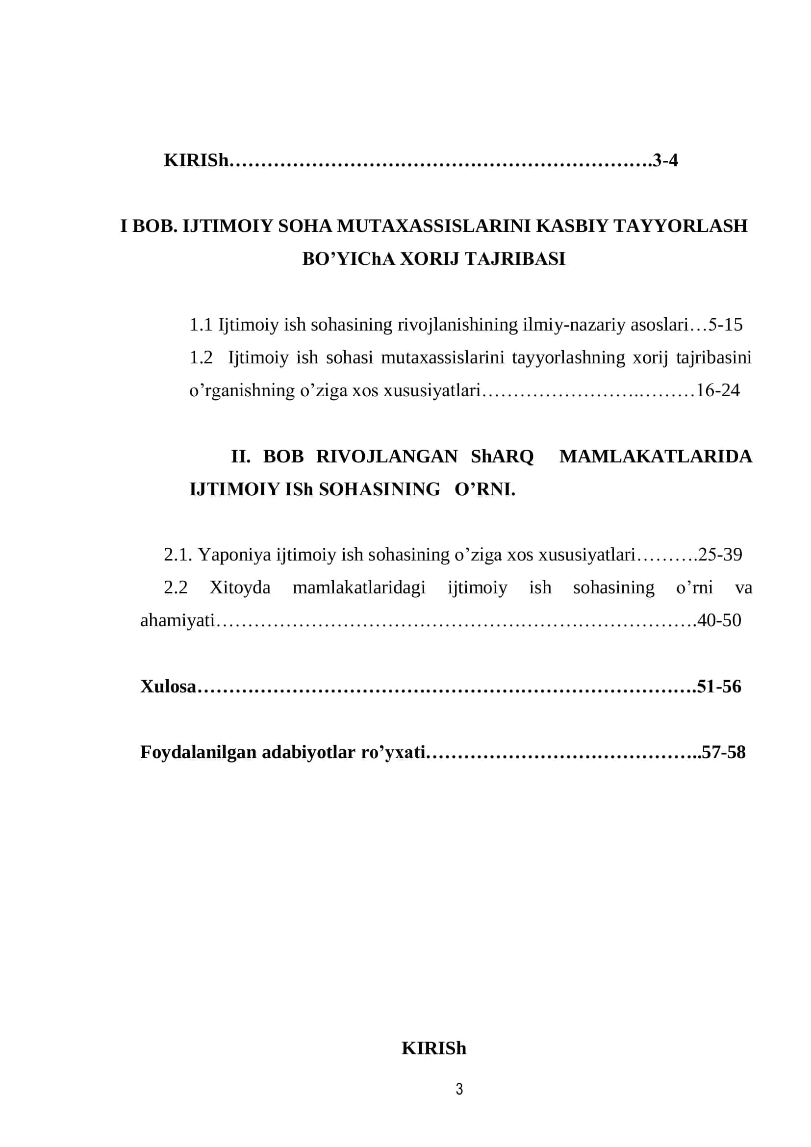 RIVOJLANGAN ShARQ MAMLAKATLARIDA IJTIMOIY ISh SOHASINING O’RNI 3