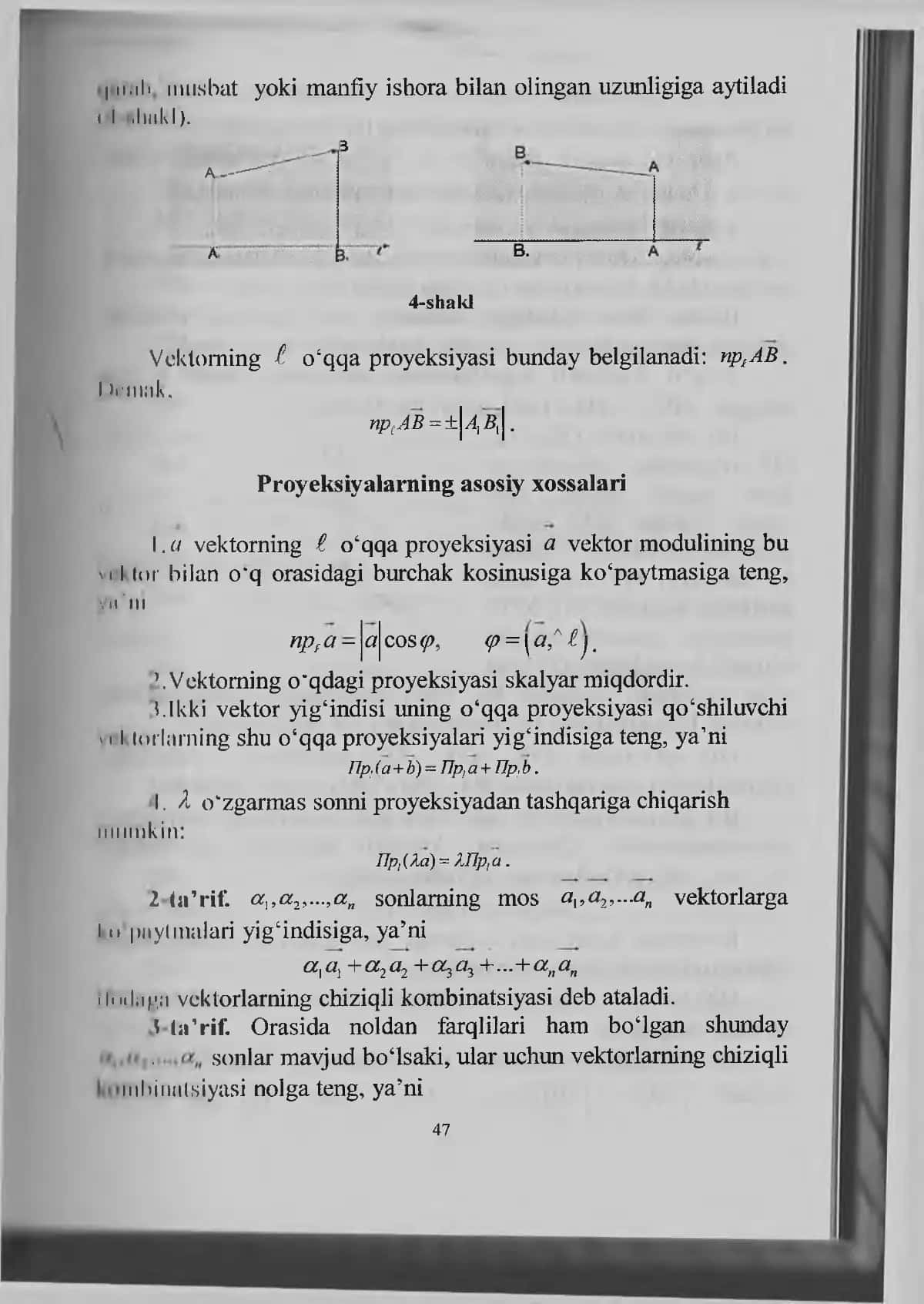 BOB. VEKTORLAR ALGEBRASI 3