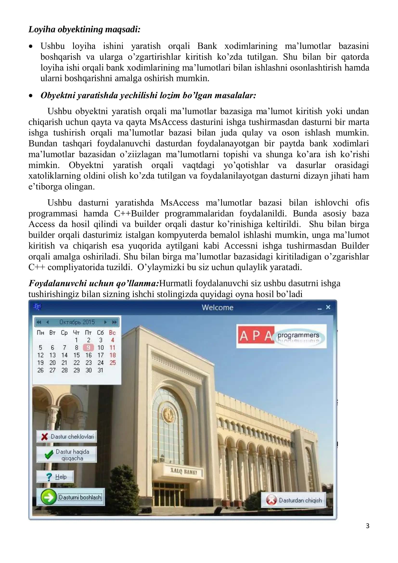 Bank ma’lumotlar bazasi 3