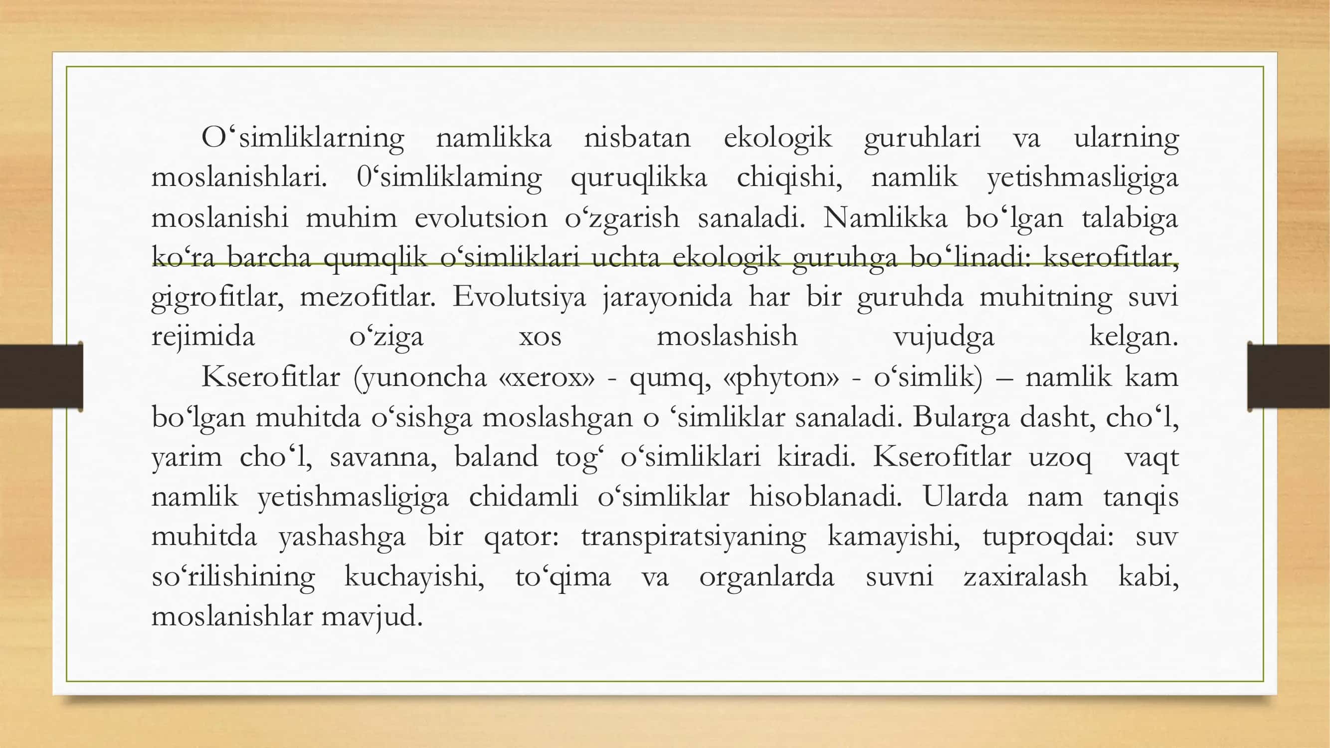 Kserofit o‘simliklar 3