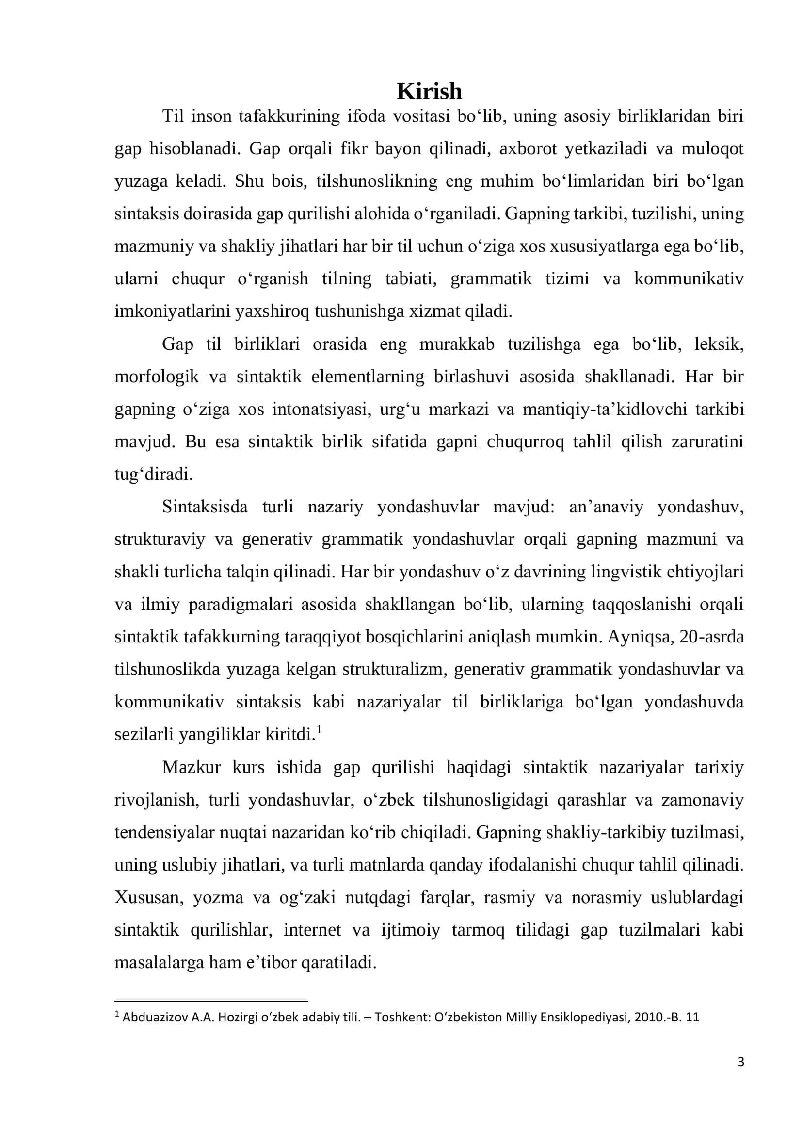 Gap qurilishi haqidagi sintaktik nazariyalar 3
