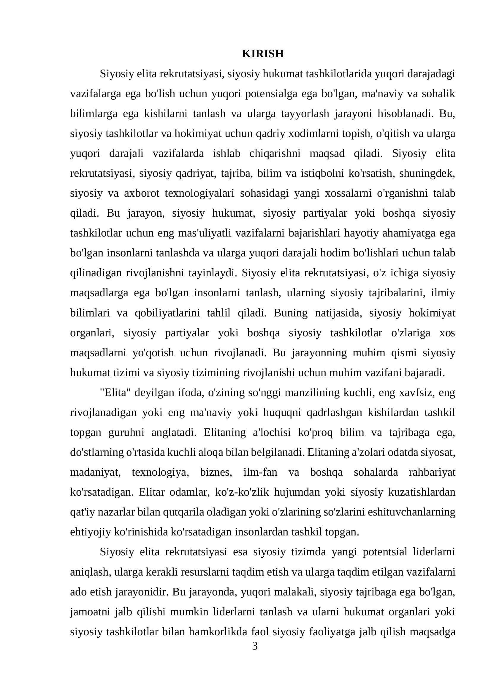 SIYOSIY ELITA REKRUTATSIYASIGA OID PARADIGMALAR 3